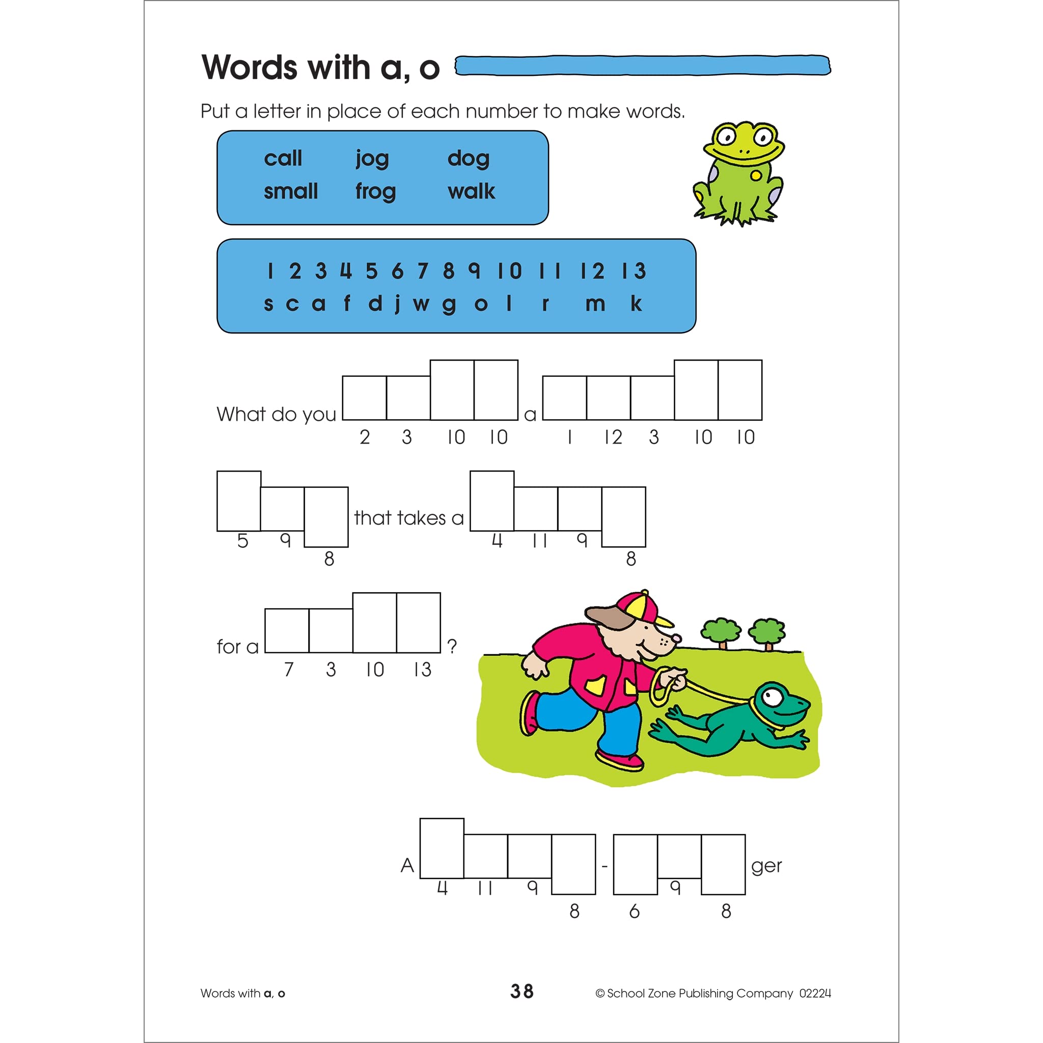 School Zone Spelling Puzzles Workbook 64 Pages, Ages 6 To 8, 1St Grade, 2Nd Grade, Compound Words, Vowels, Consonants, Pronu,Used