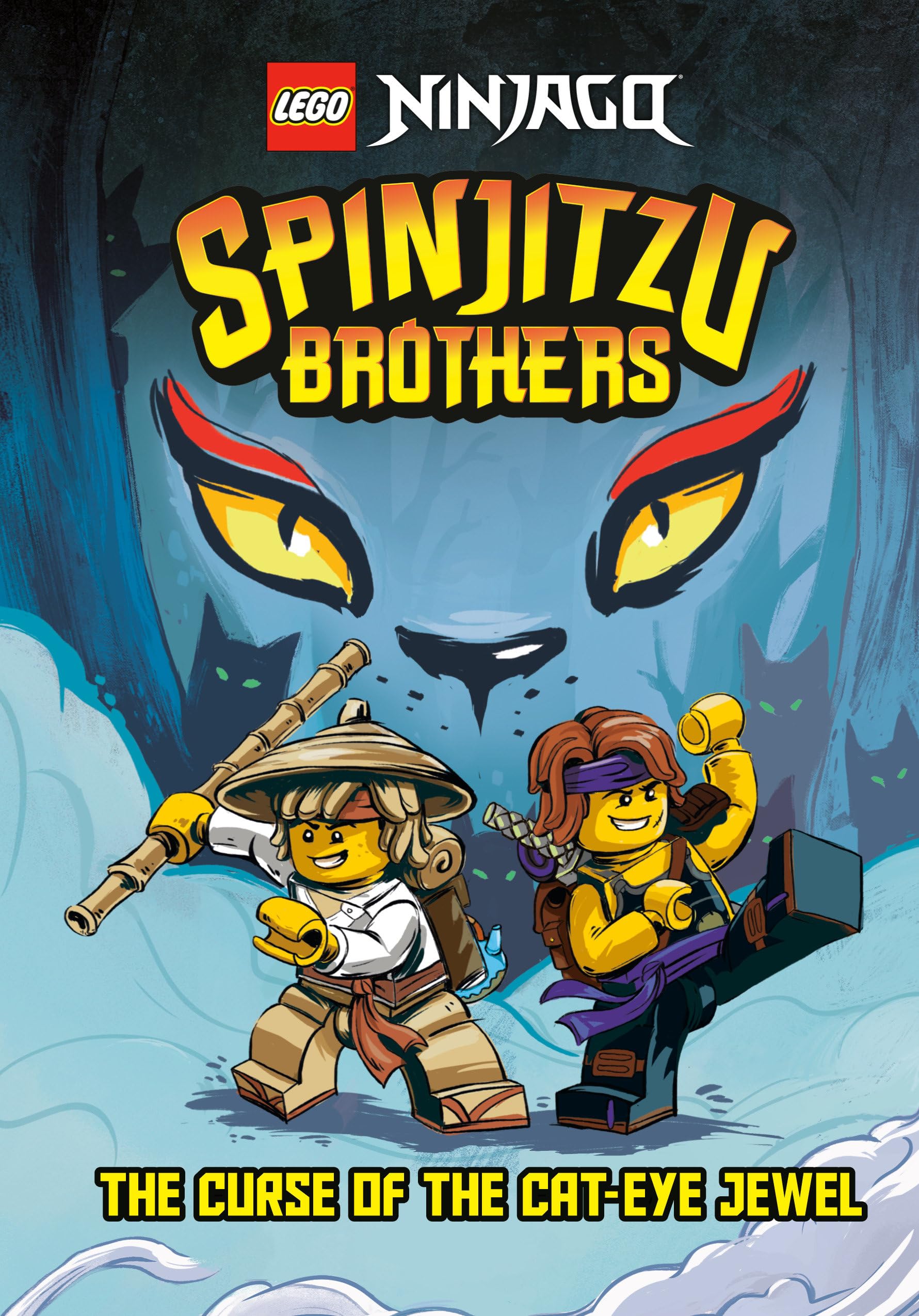 Spinjitzu Brothers #1: The Curse Of The Cateye Jewel (Lego Ninjago) (A Stepping Stone Book(Tm))