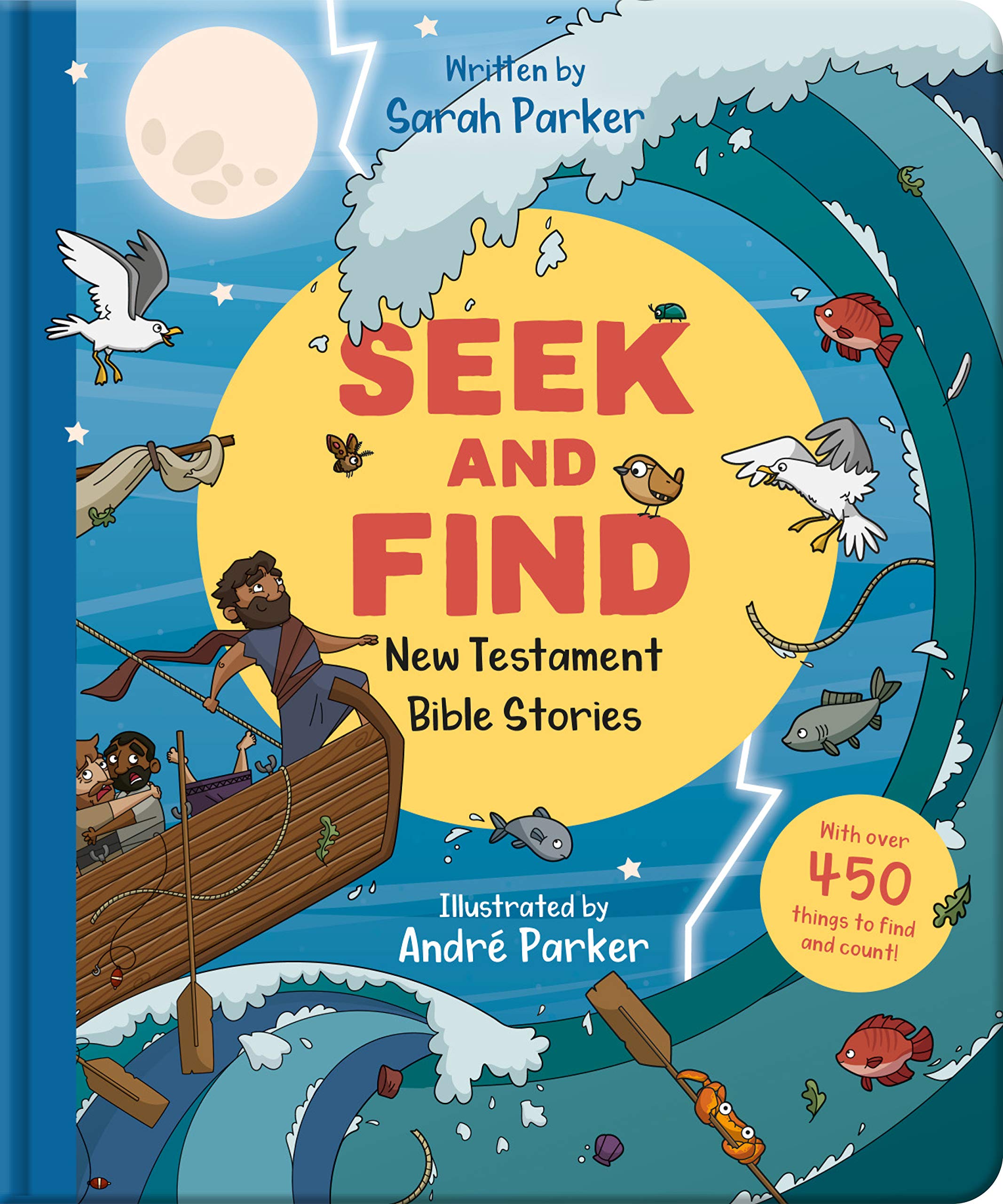 Seek and Find: New Testament Bible Stories: With Over 450 Things to Find and Count! (Fun interactive Christian book to gift kids,New