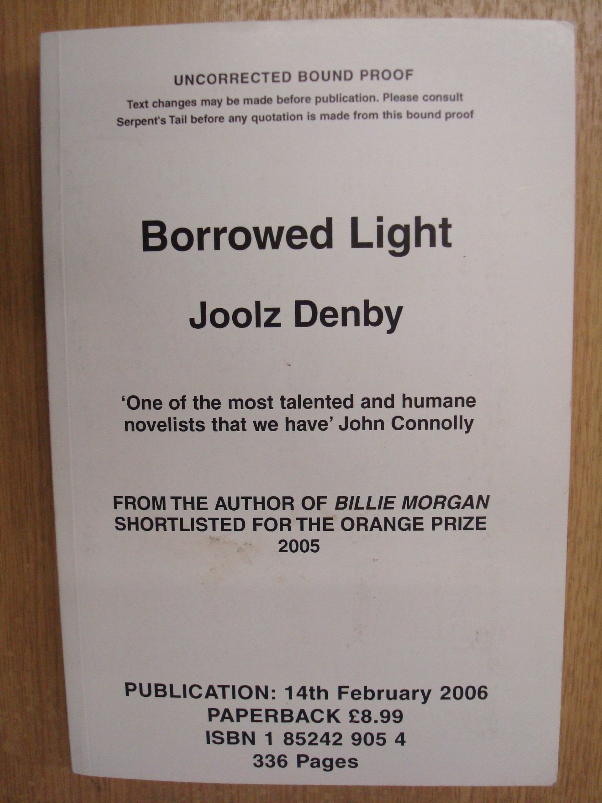 Borrowed Light,Used