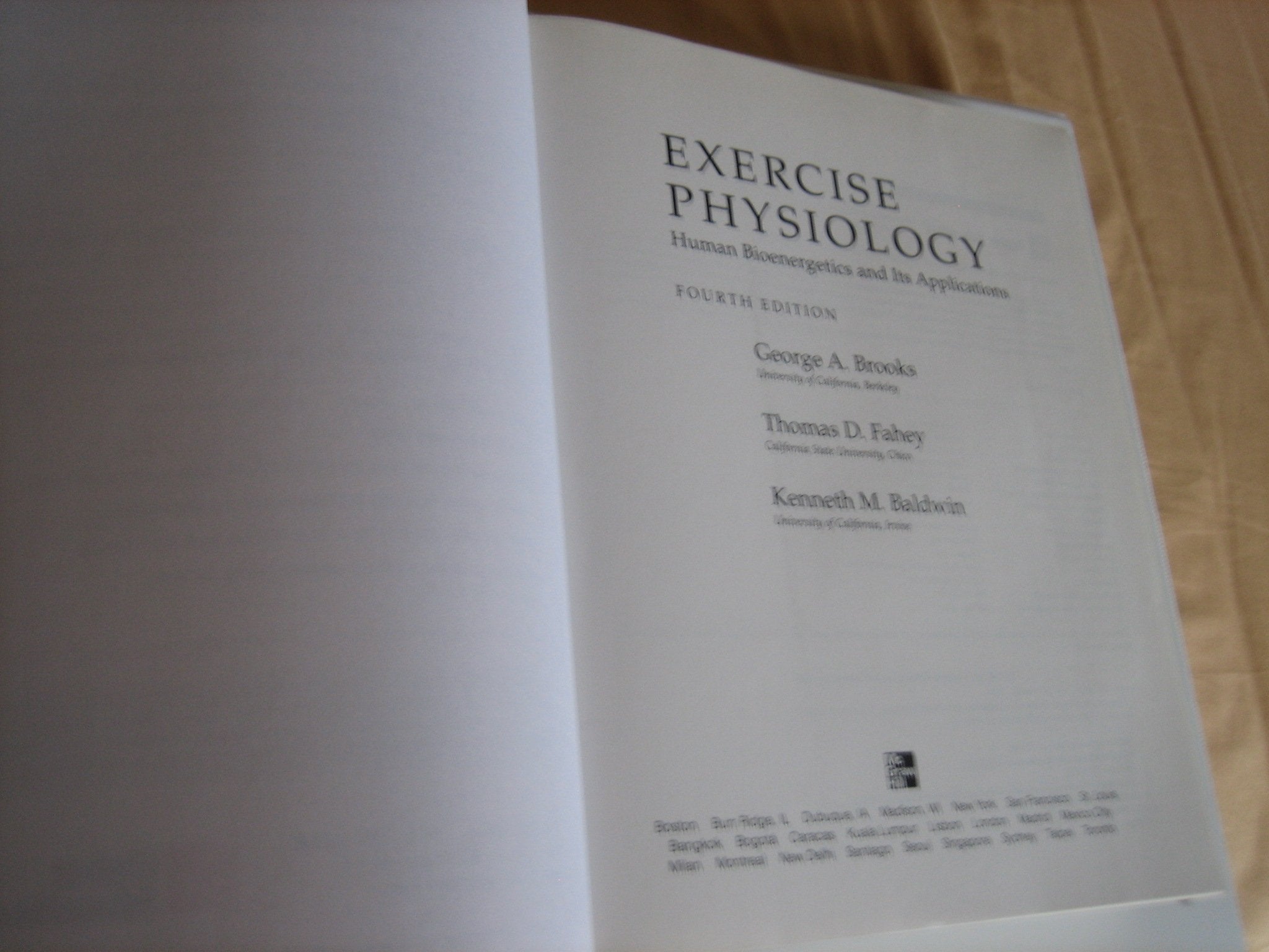 Exercise Physiology: Human Bioenergetics And Its Applications,New