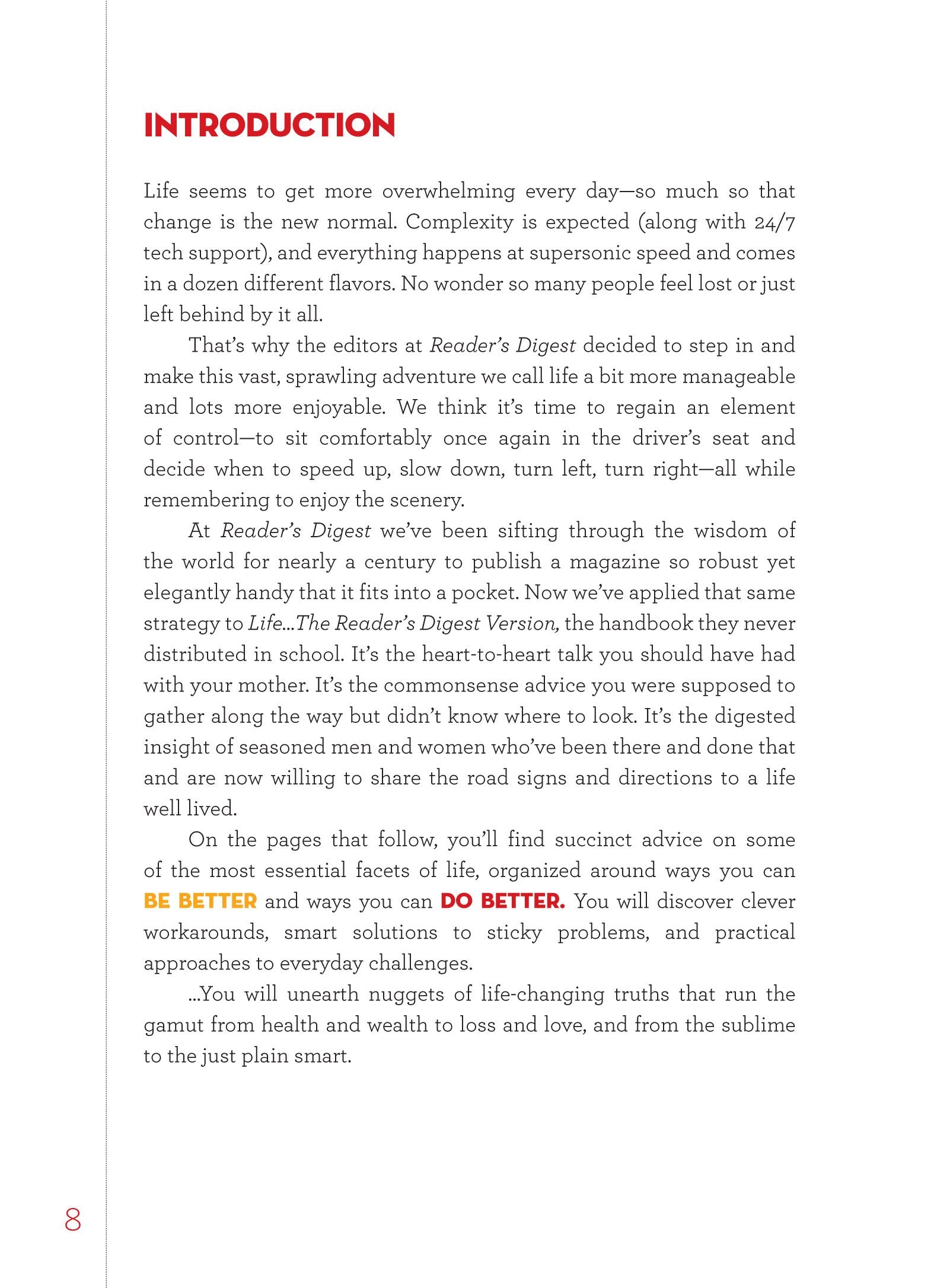 Life...The Reader's Digest Version: Great Advice, Simply Put,Used