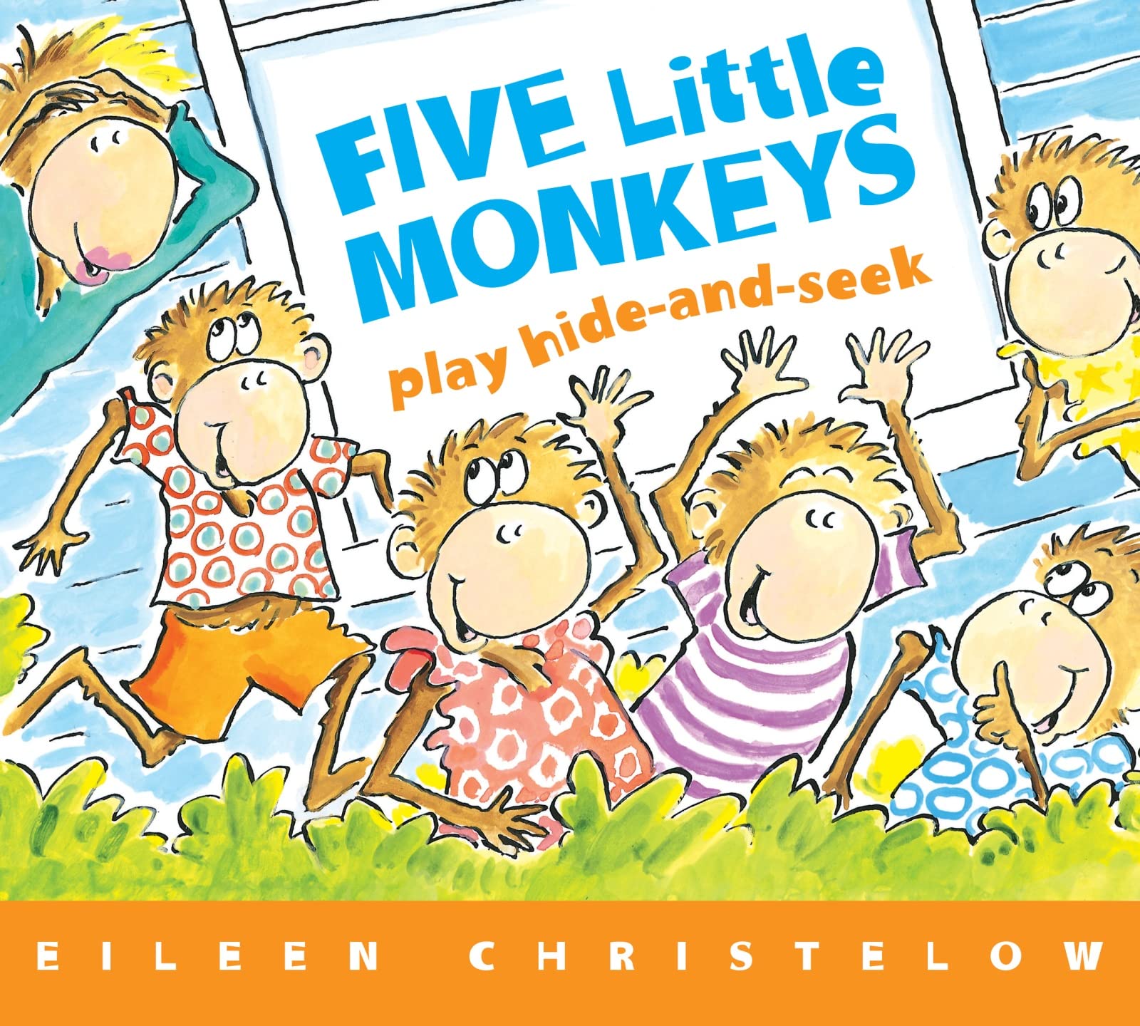 Five Little Monkeys Play Hide and Seek Board Book (A Five Little Monkeys Story),New