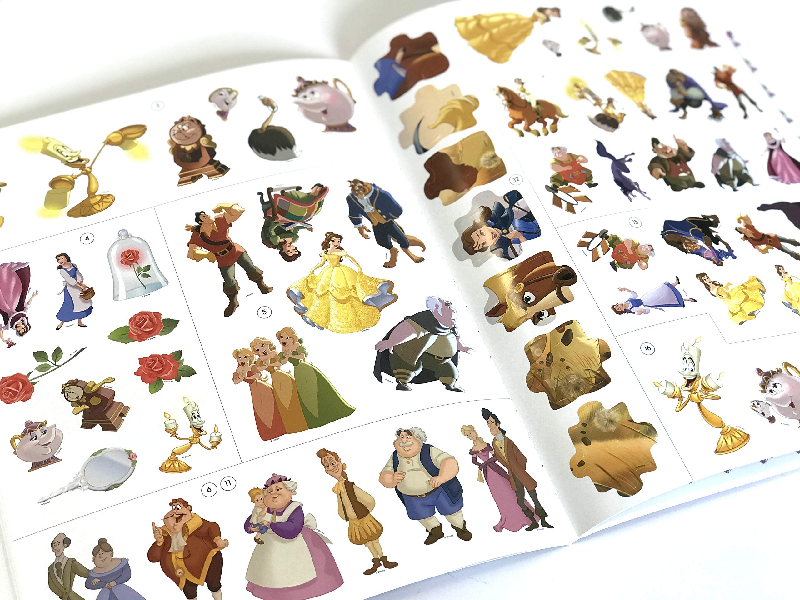 Disney Princess Sticker Book Treasury Activity Books for kids, 350 reusable stickers, 96 pages of fun,Used