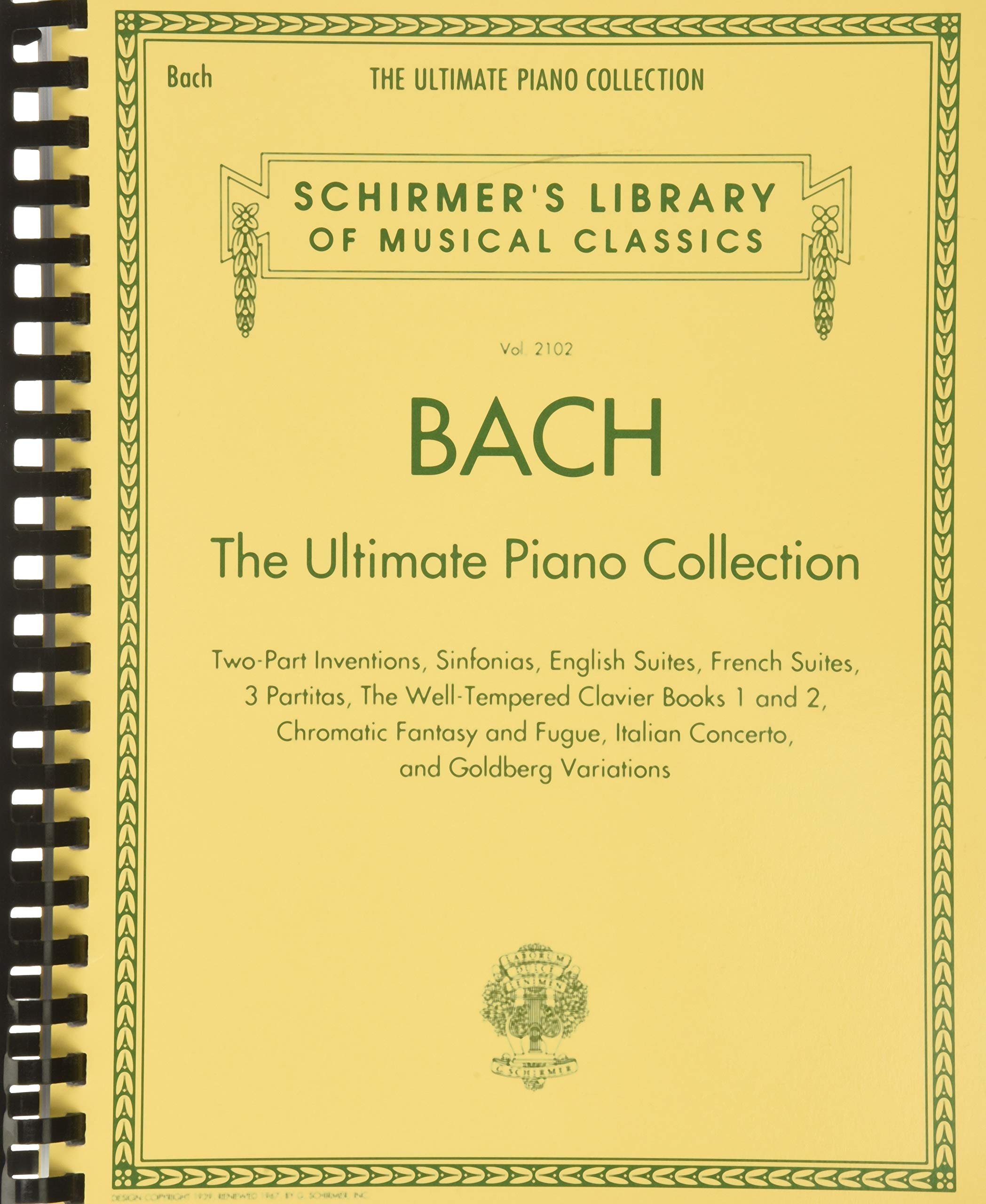 Bach: The Ultimate Piano Collection: Schirmer Library of Classics Volume 2102 (Schirmer's Library of Musical Classics, 2102),Used