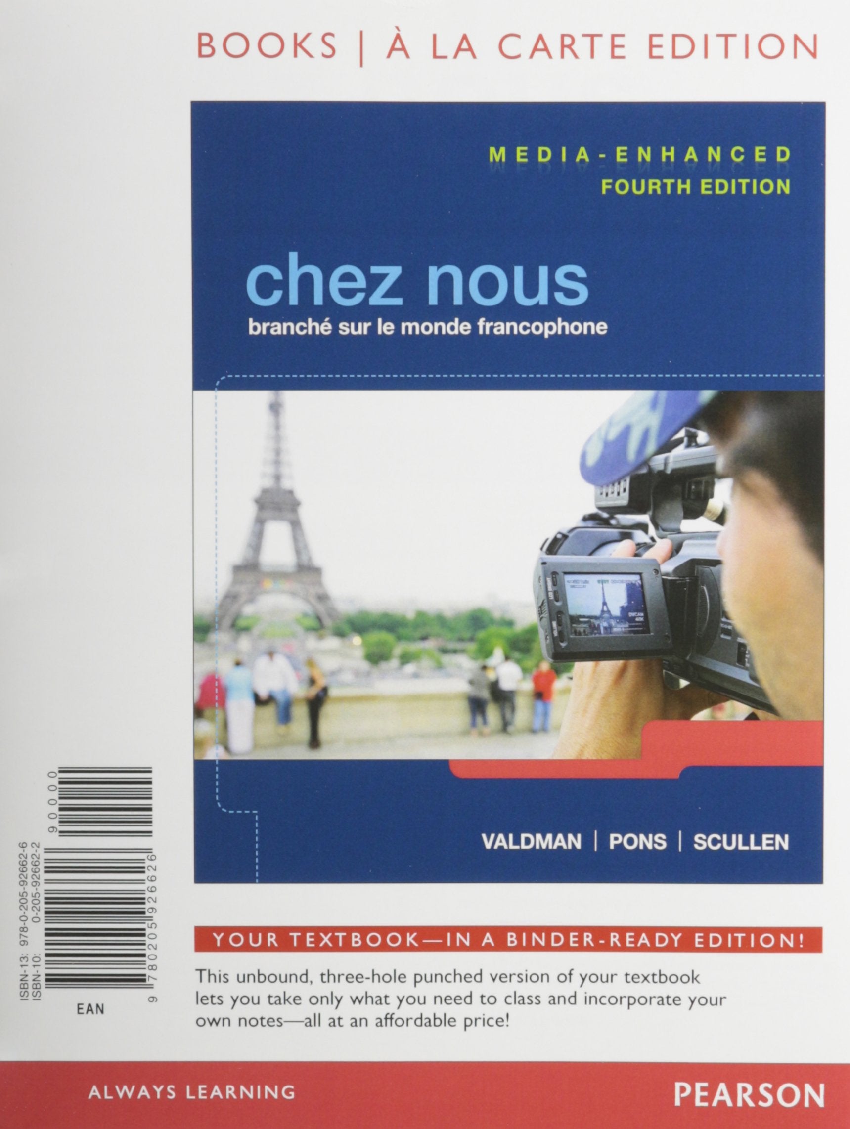 Chez Nous: Branch Sur Le Monde Francophone, Mediaenhanced Version, Books A La Carte Edition,New