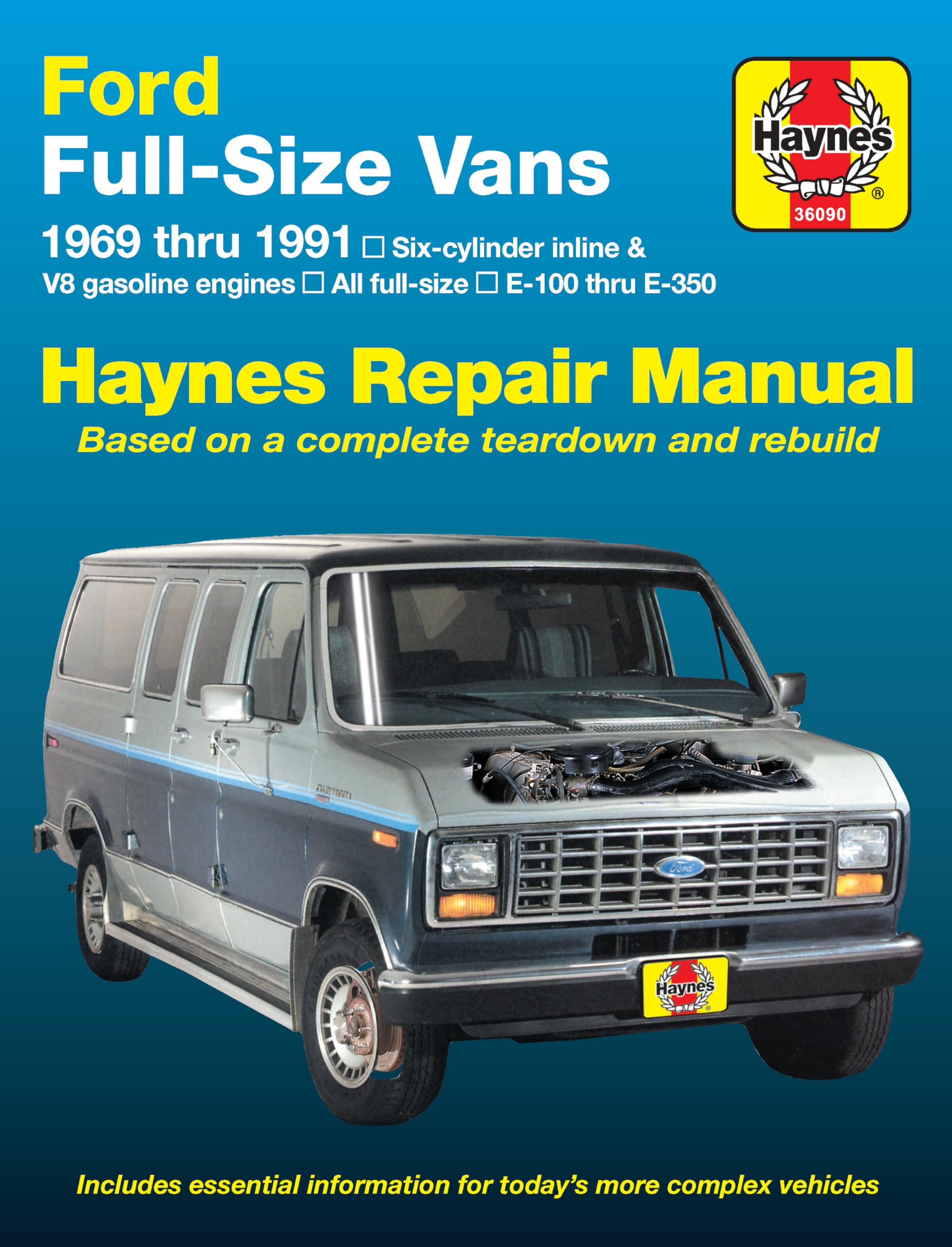 Ford Fullsize Econoline E100 thru E350 Gas Engine Vans (6991) Haynes Repair Manual (Does not include information specific to,Used