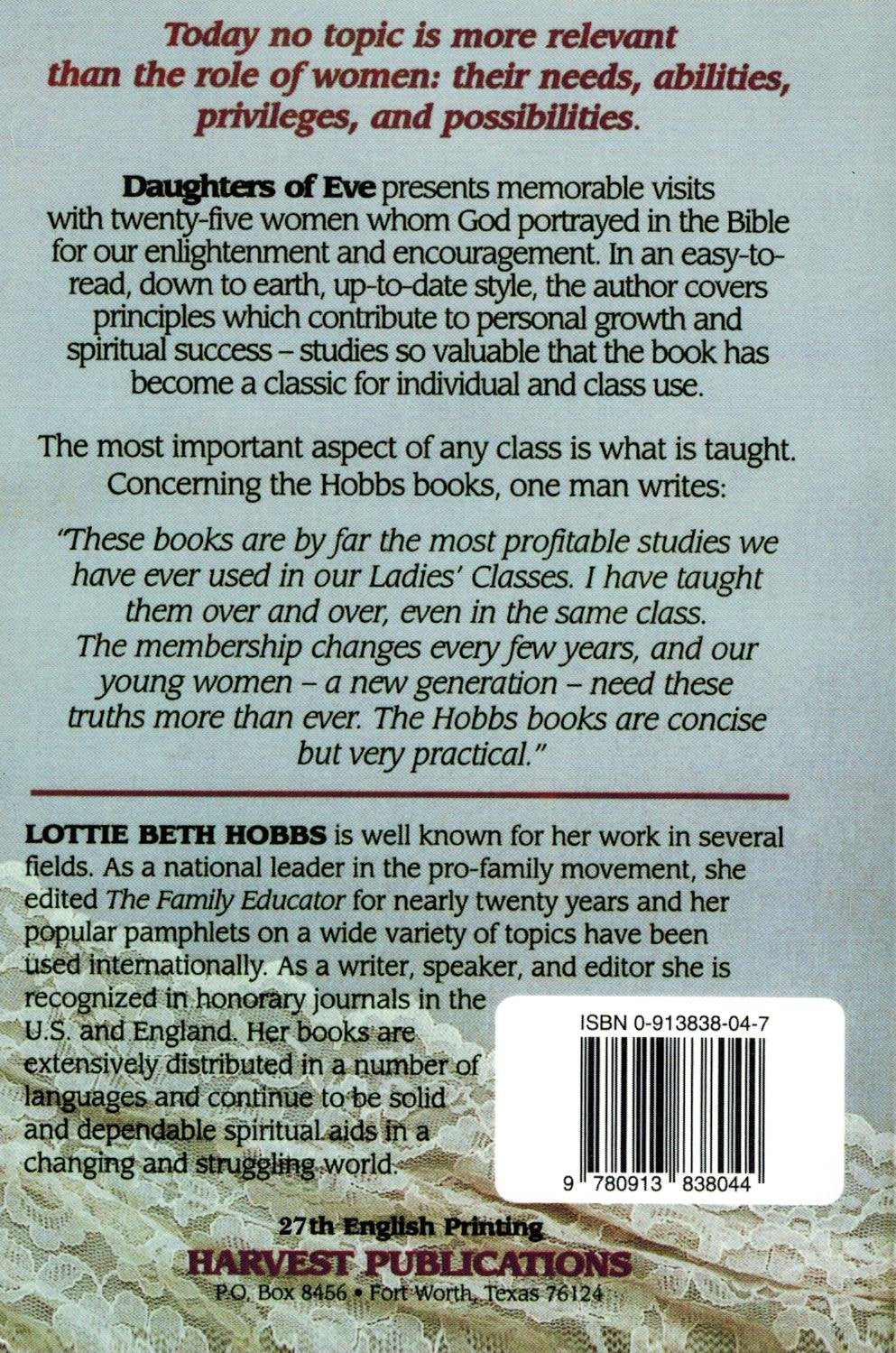 Daughters of Eve: Strength for Today from Women of Yesterday,Used
