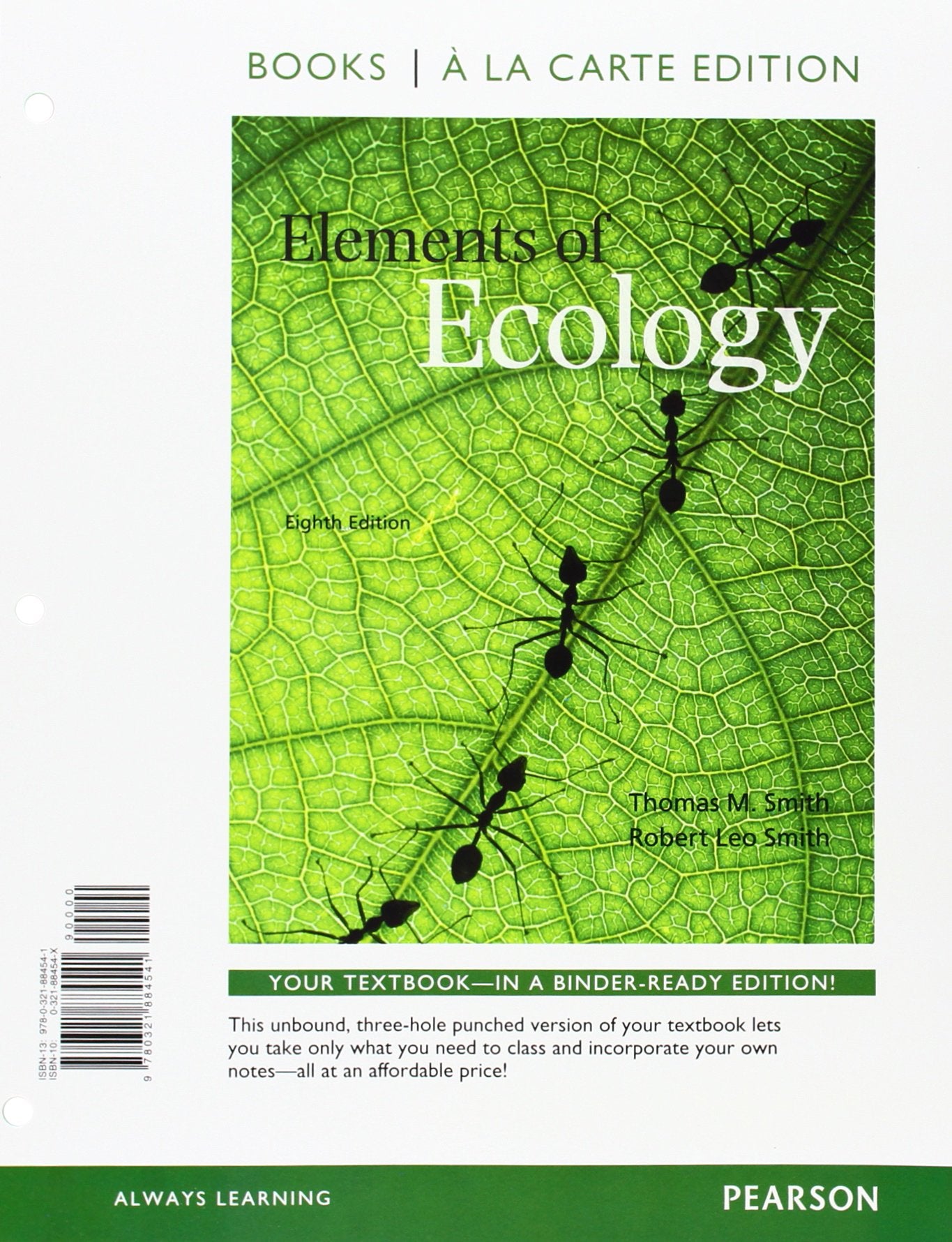 Elements of Ecology, Books a la Carte Edition (8th Edition),Used