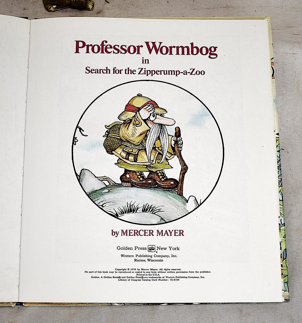 Professor Wormbog in Search for the Zipperumpazoo,New