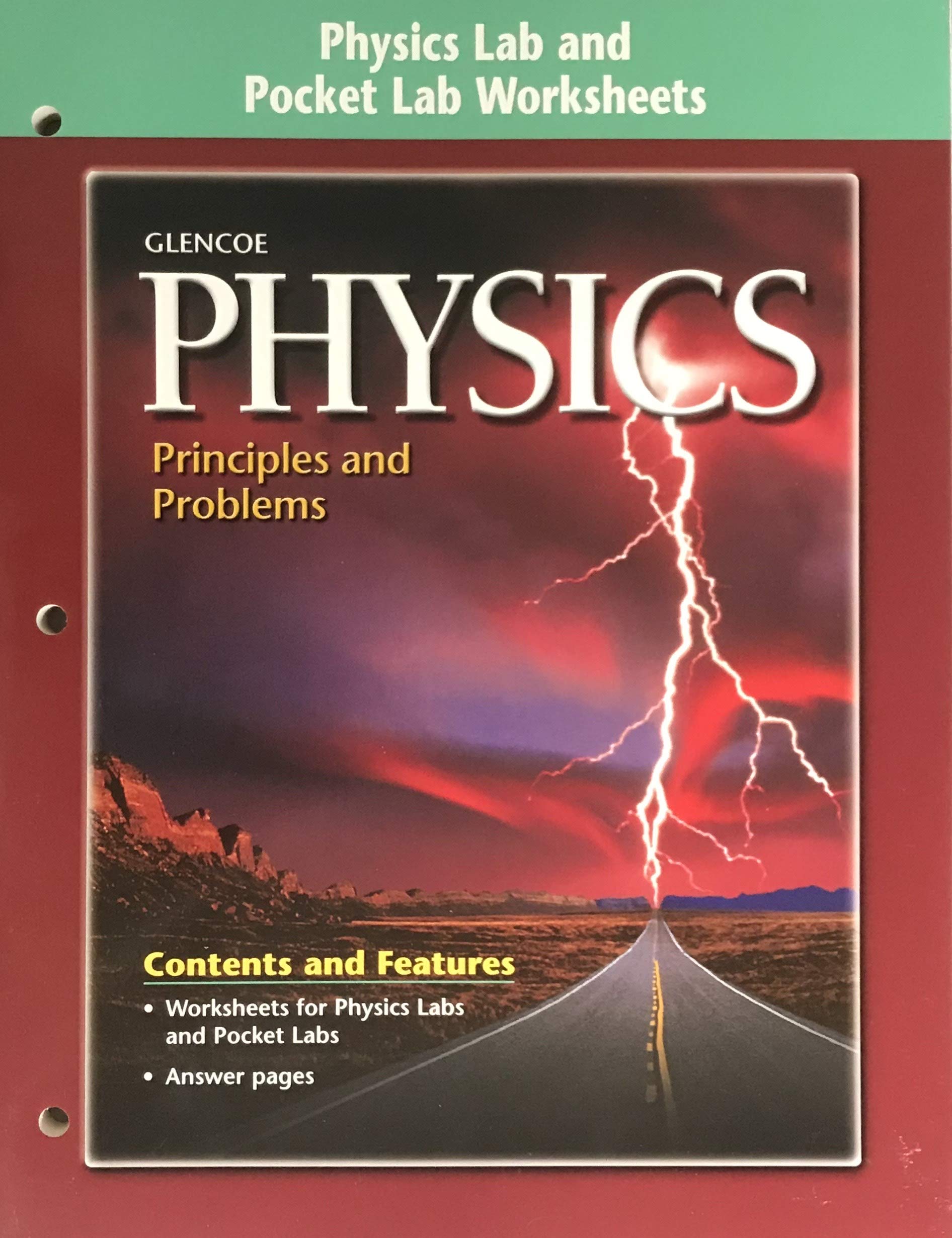 Physics: Principles and Problems Physics Lab & Pocket Lab Worksheets,Used