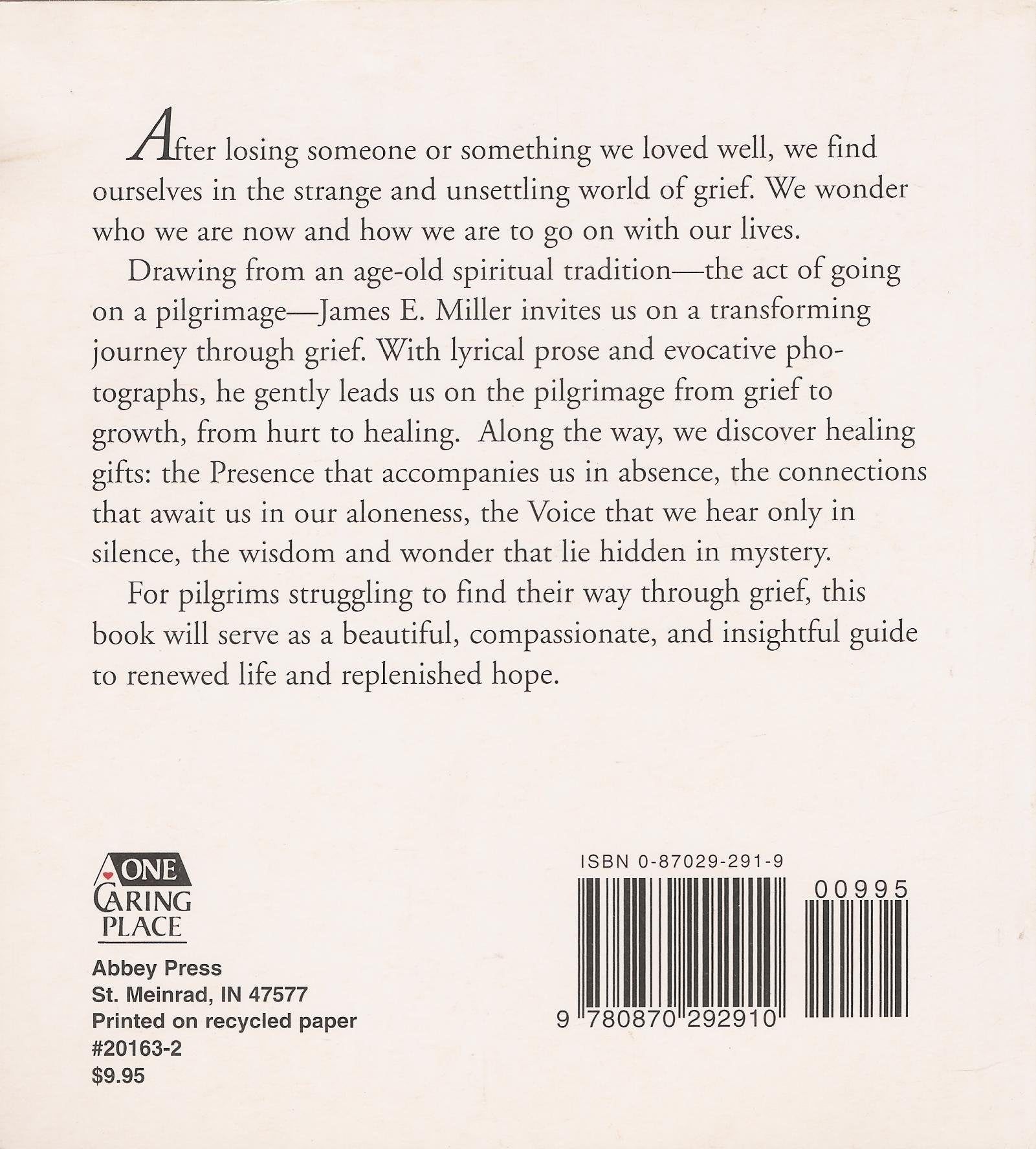 A pilgrimage through grief: Healing the soul's hurt after loss,Used