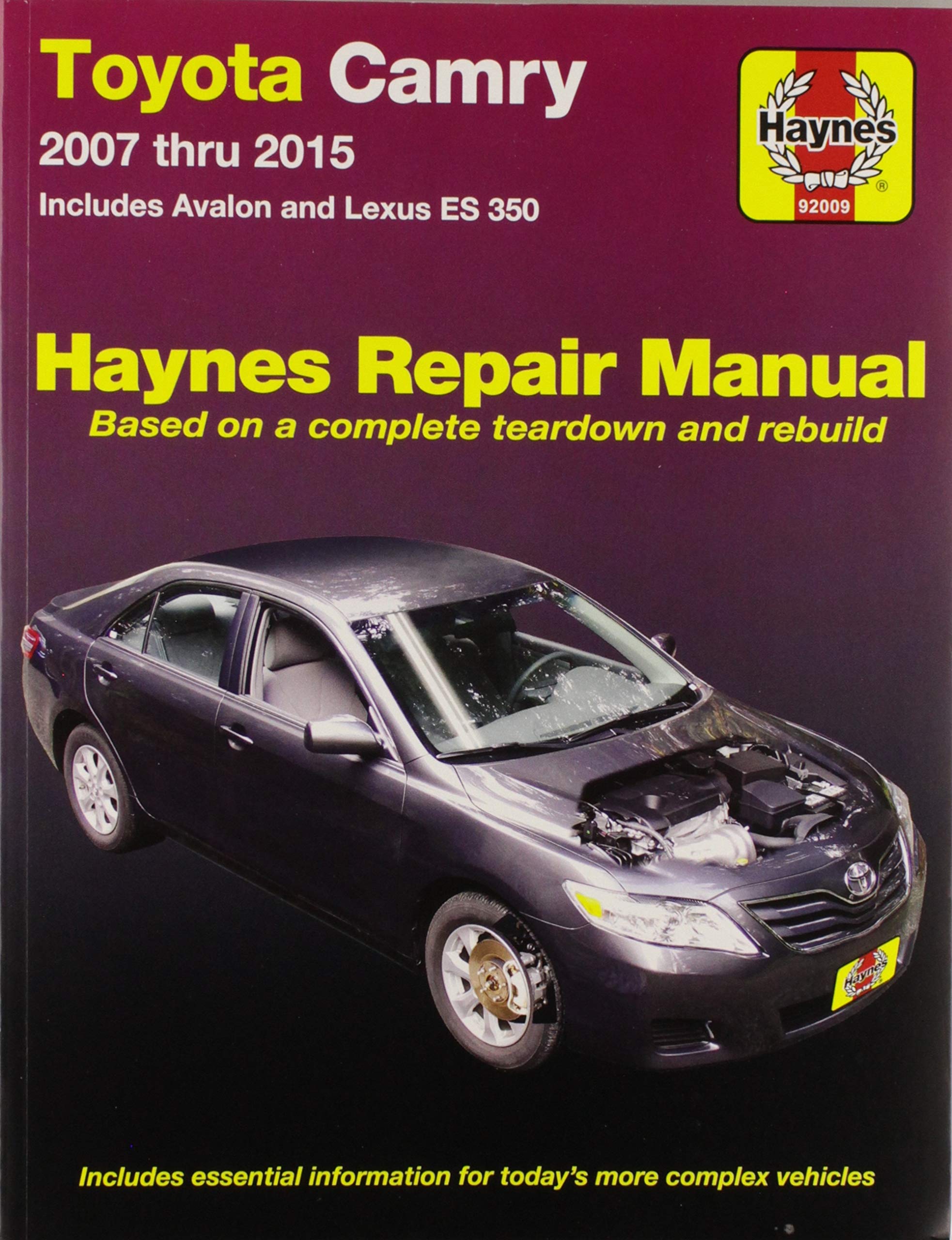 Cengage Learning Toyota Camry, Avalon & Lexus ES 350 Repair Manual 2007-2011 - Comprehensive Guide for DIY Repairs