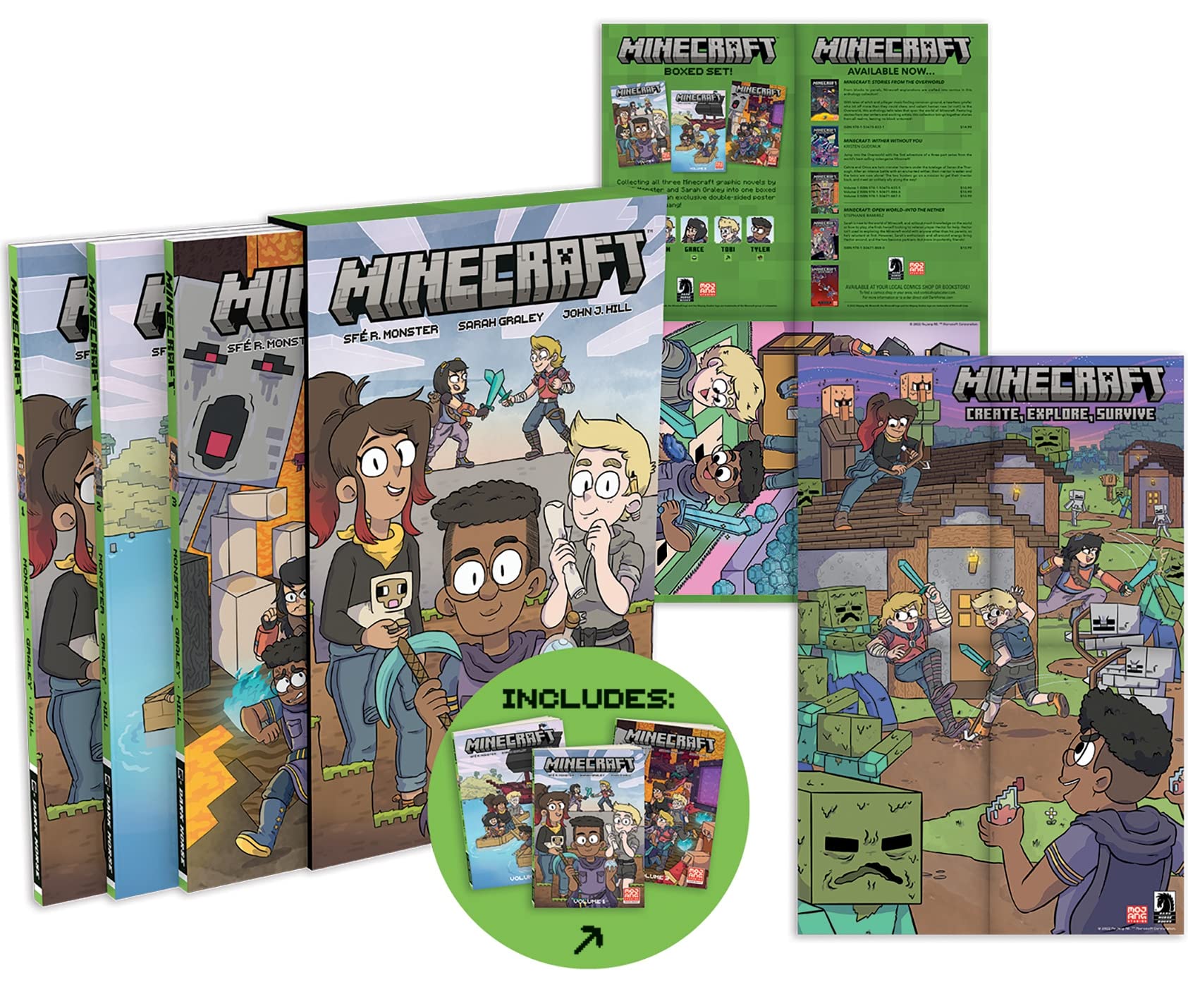 Minecraft Boxed Set (Graphic Novels),Used