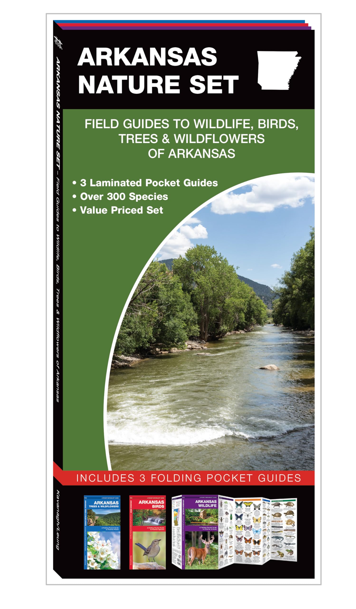 Arkansas Nature Set: Field Guides To Wildlife, Birds, Trees & Wildflowers Of Arkansas (Wildlife And Nature Identification),Used