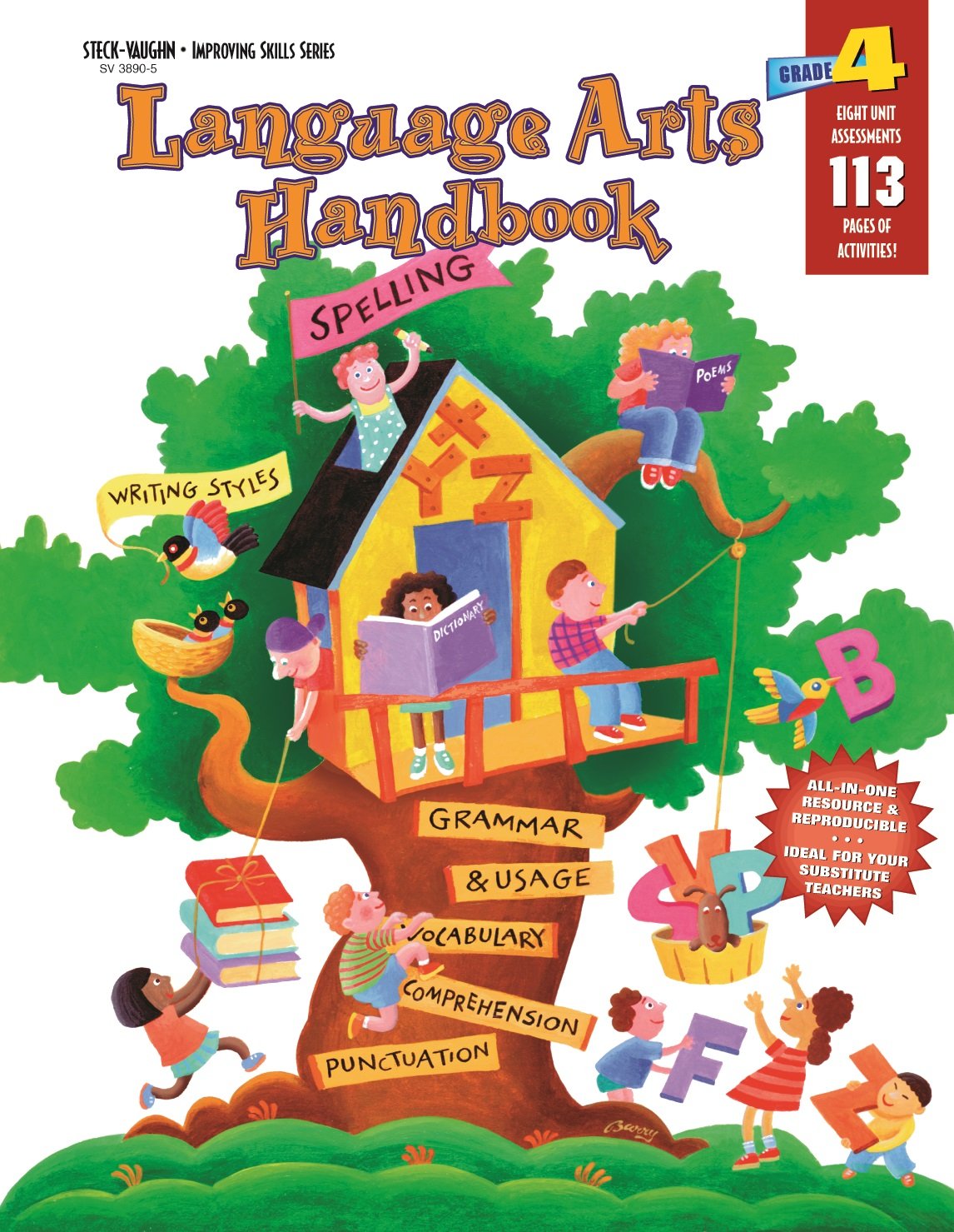Language Arts Handbook: Reproducible Grade 4,Used