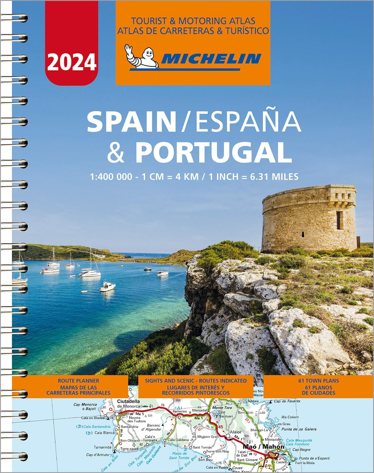 Michelin Spain & Portugal Road Atlas 2024 (Atlas (Michelin)),Used