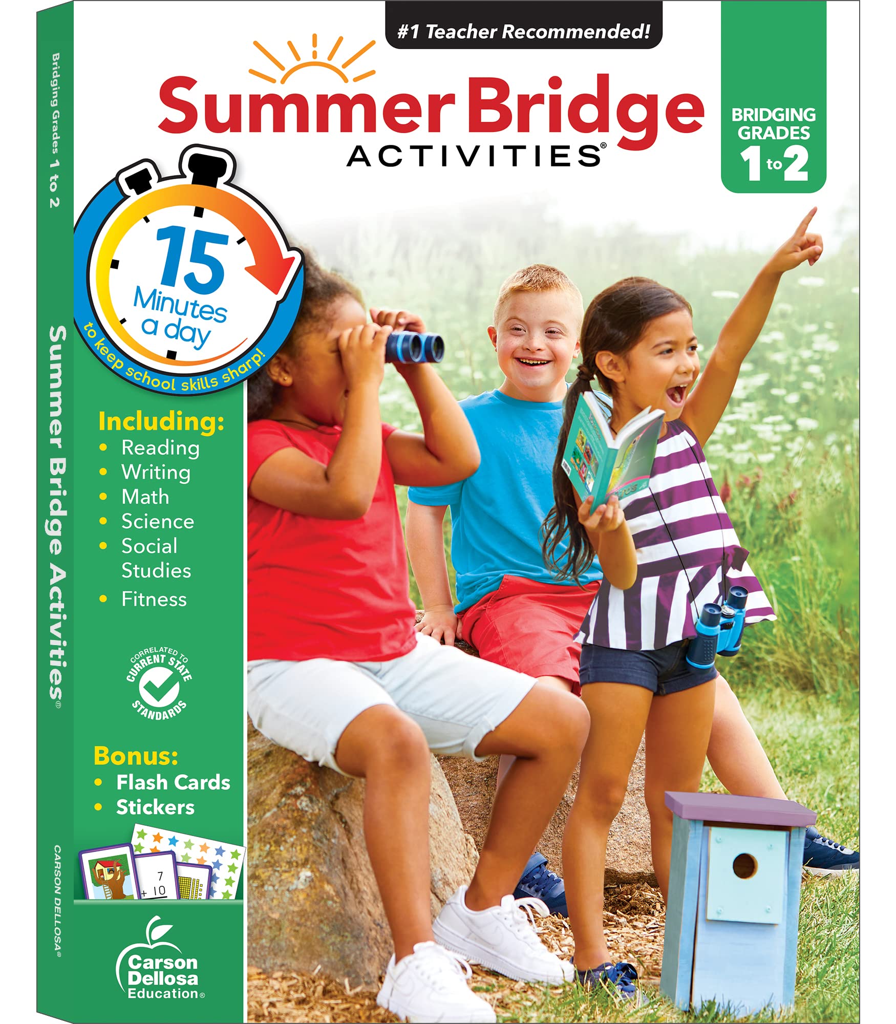 Summer Bridge Activities 1St To 2Nd Grade Workbook, Activity Book With Math, Reading Comprehension, Science, Fitness, Social Stu