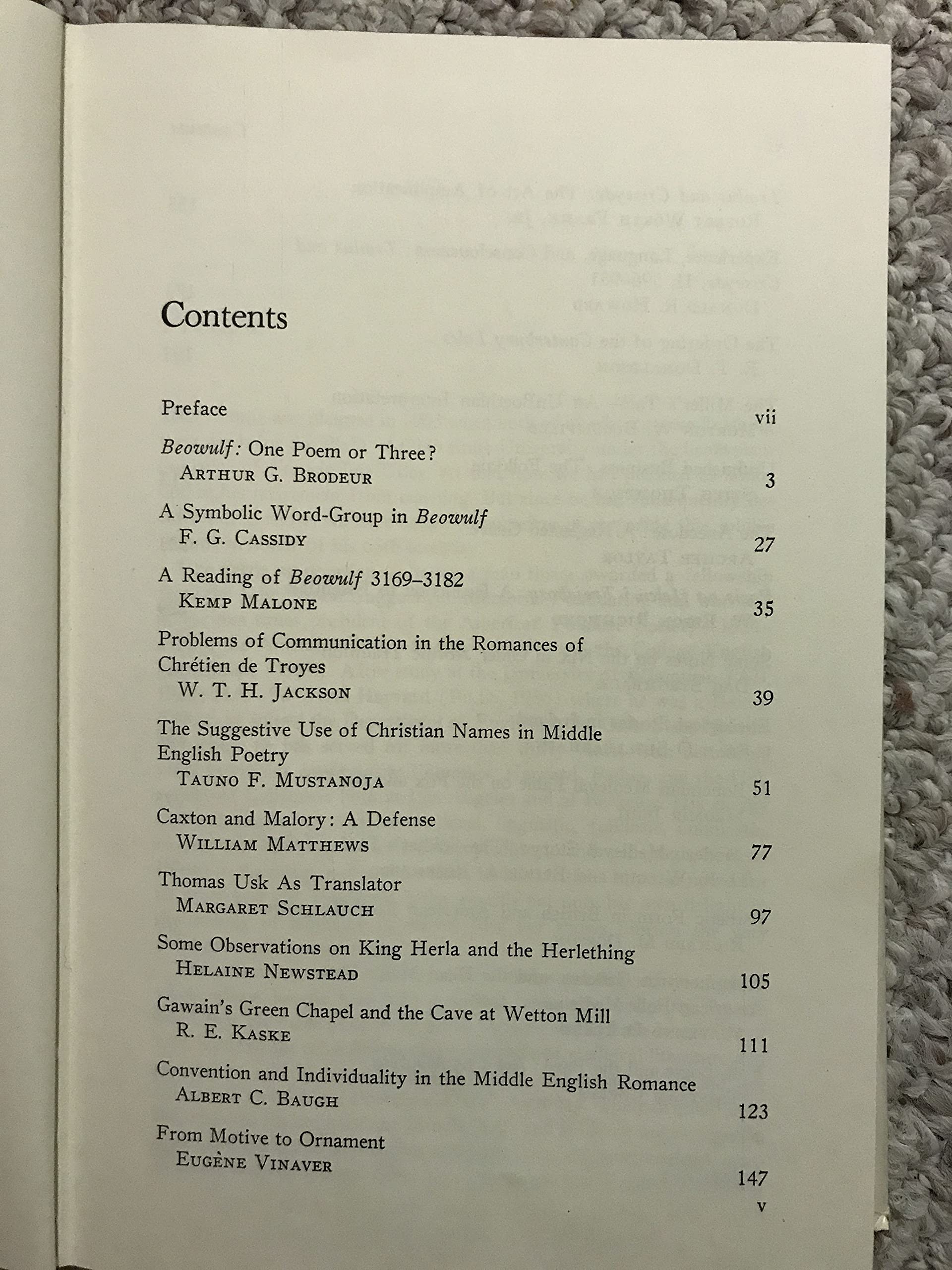 Medieval literature and folklore studies;: Essays in honor of Francis Lee Utley,Used