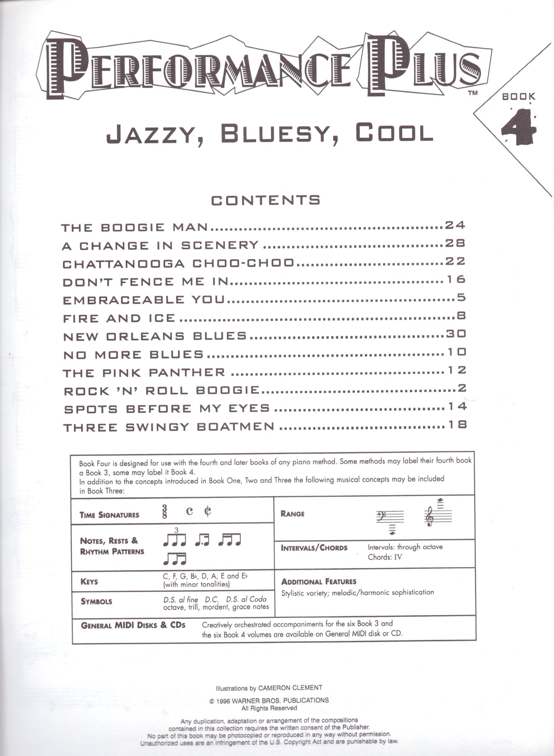Performance Plus, Bk 4: Jazzy, Bluesy, Cool,Used