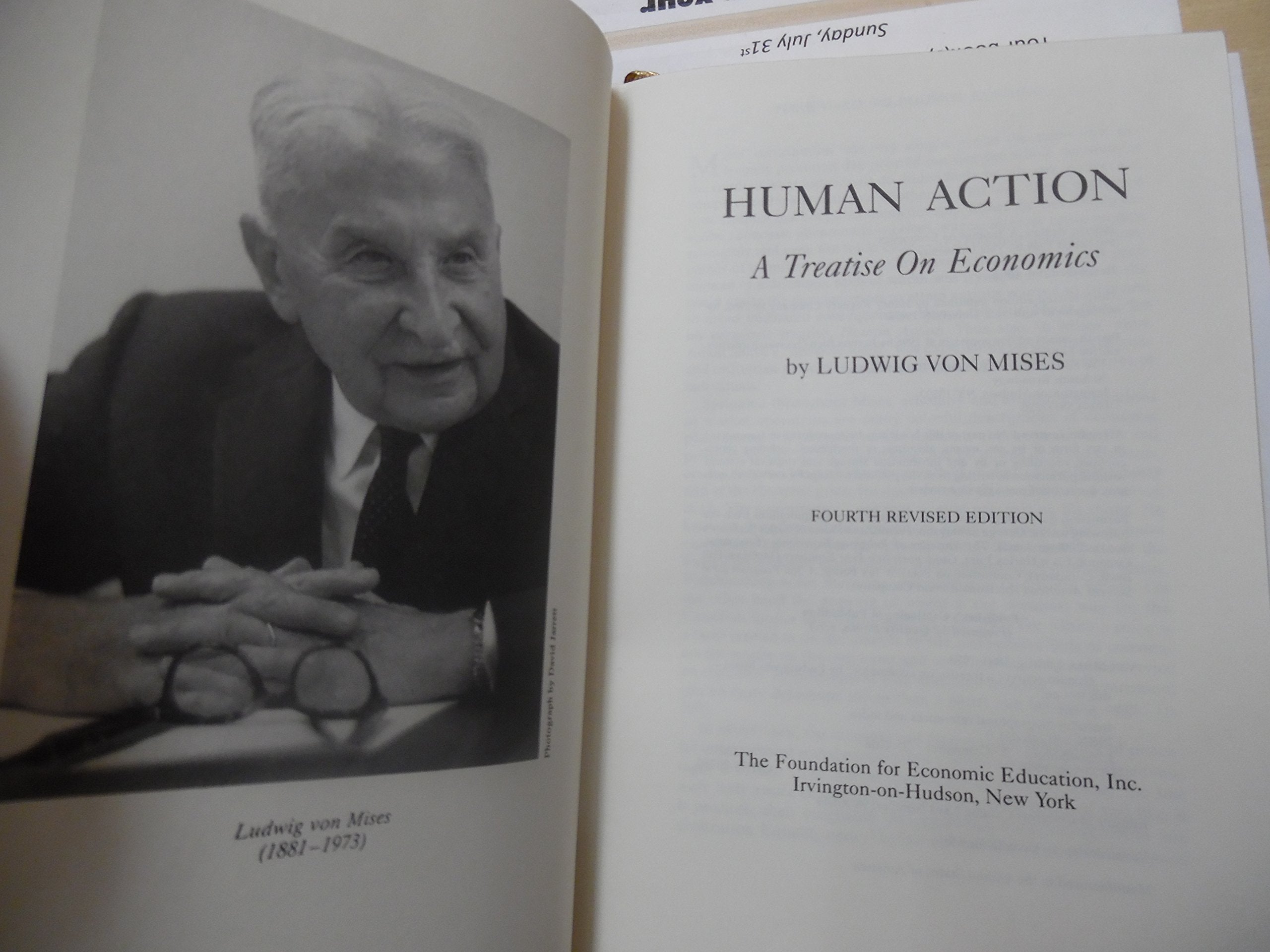 Human Action: A Treatise on Economics,New