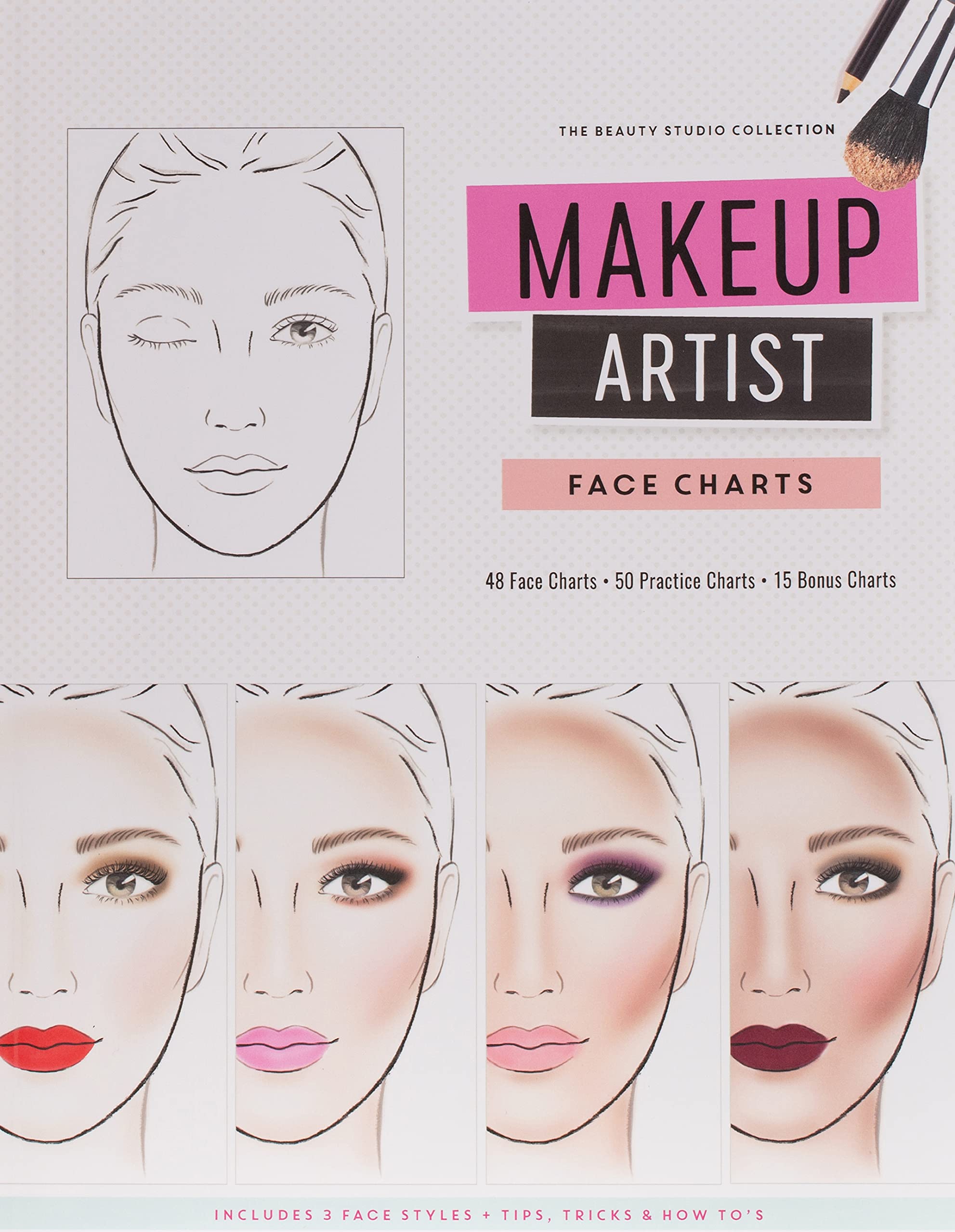 Makeup Artist Face Charts (Beauty Studio Collection),New