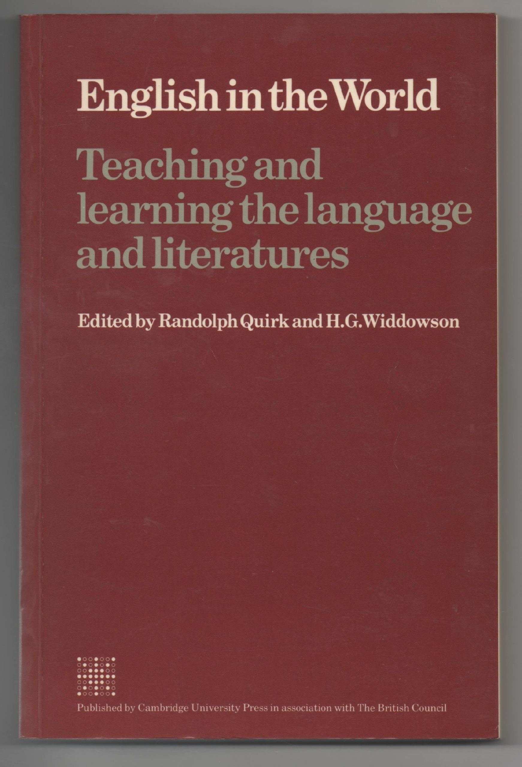 English in the World: Teaching and Learning the Language and Literatures,Used