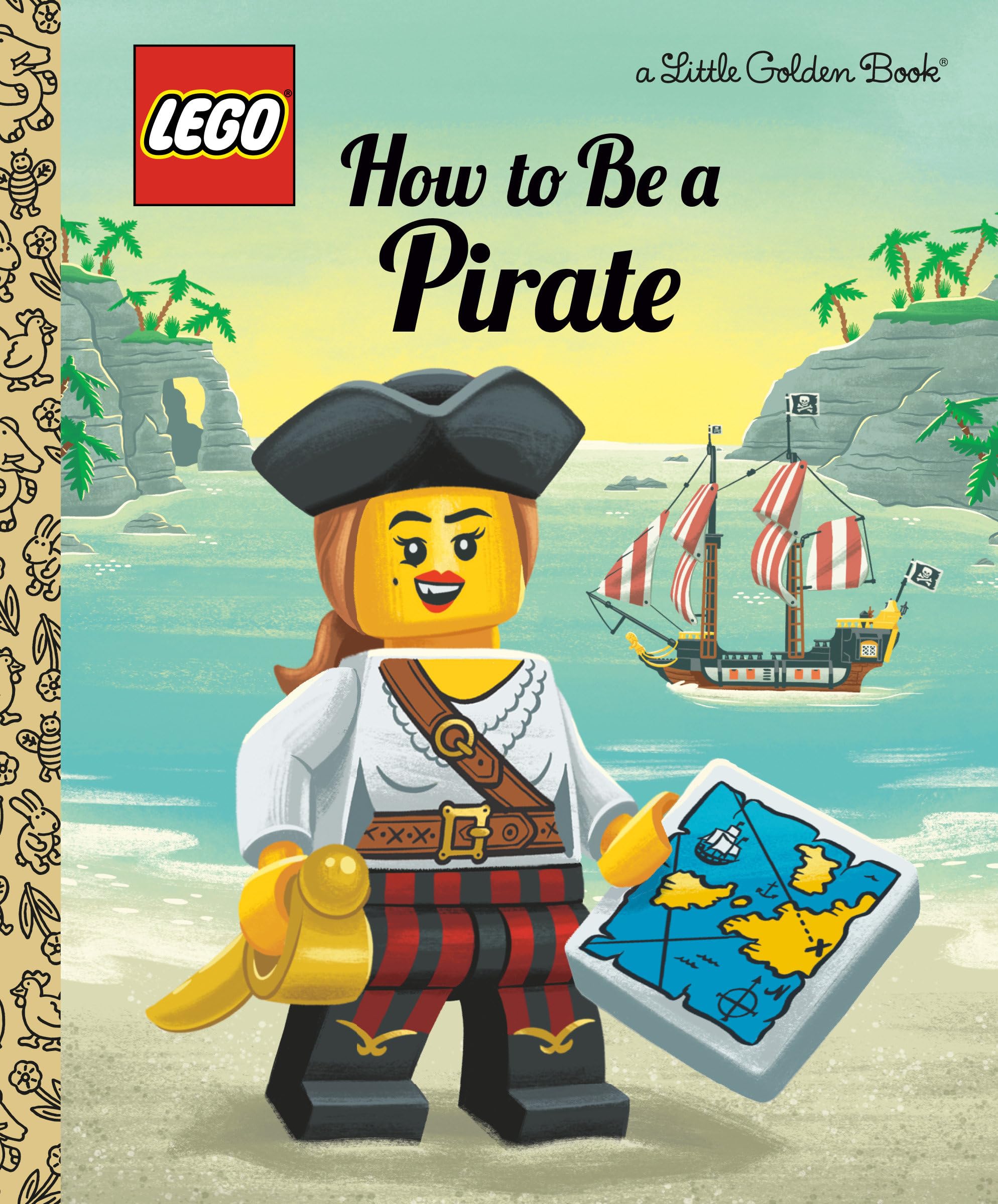 How To Be A Pirate (Lego) (Little Golden Book),New