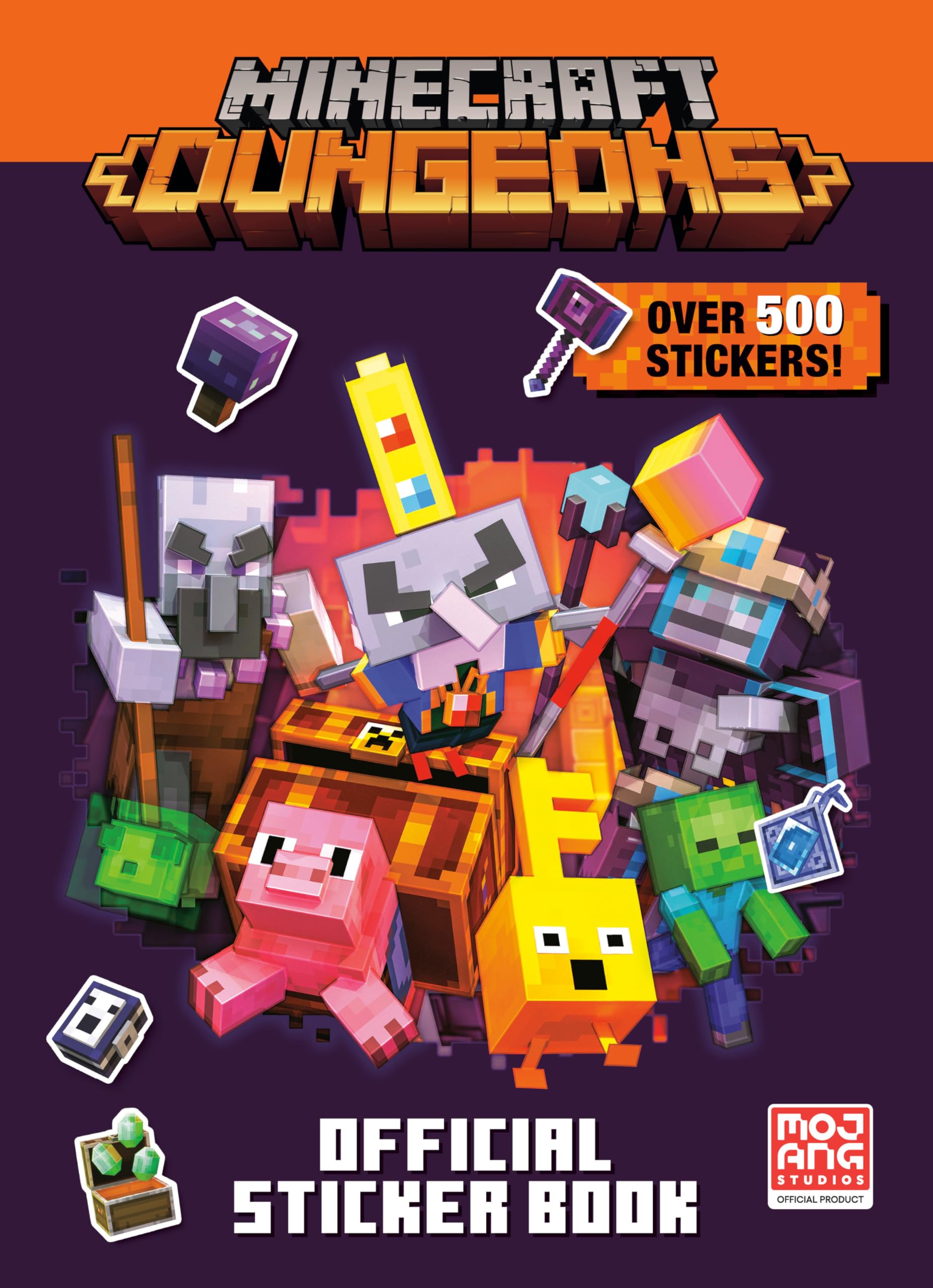 Minecraft Official Dungeons Sticker Book (Minecraft),New
