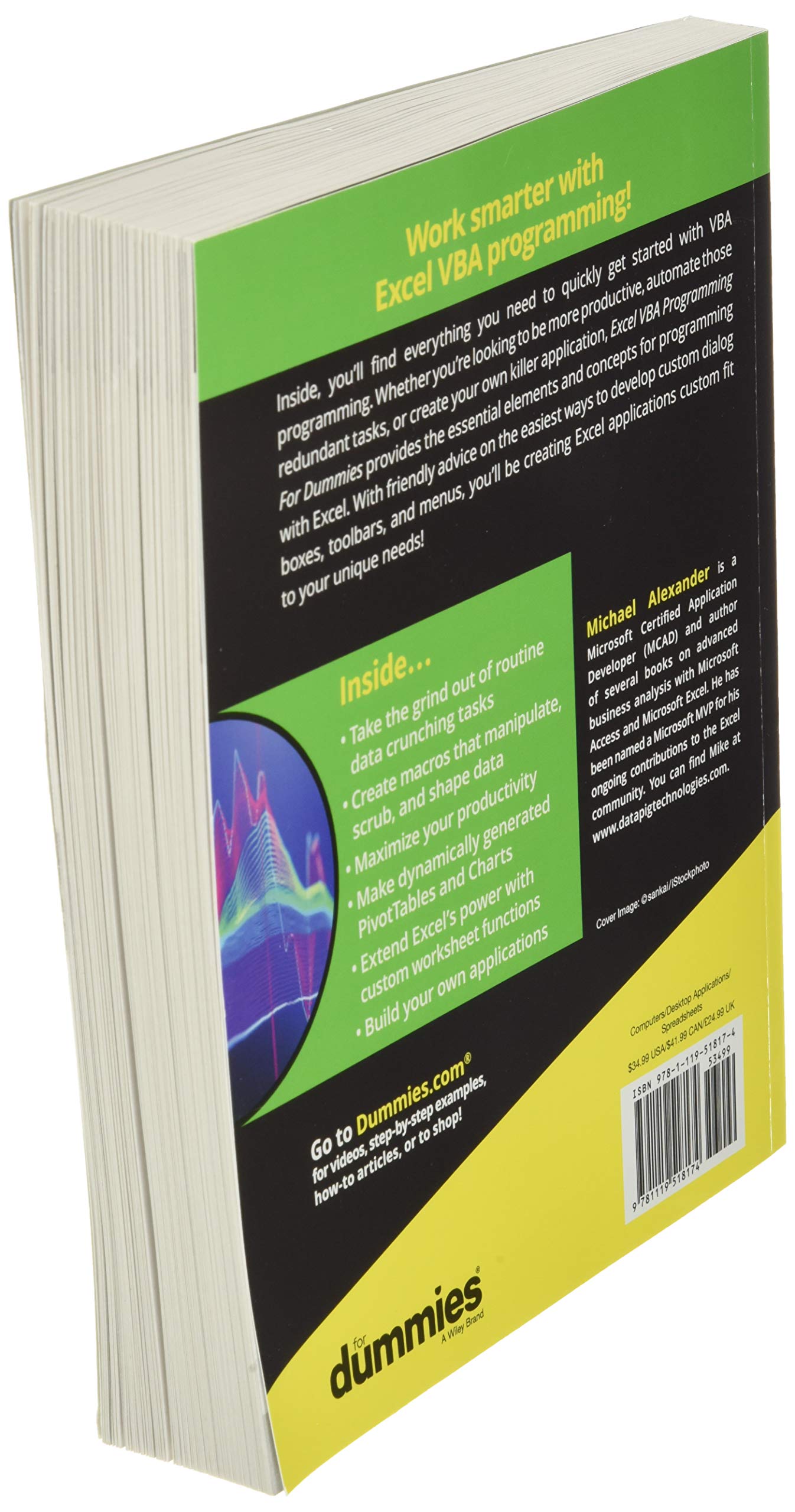 Excel VBA Programming For Dummies 5th Edition (For Dummies (Computer/Tech)),Used