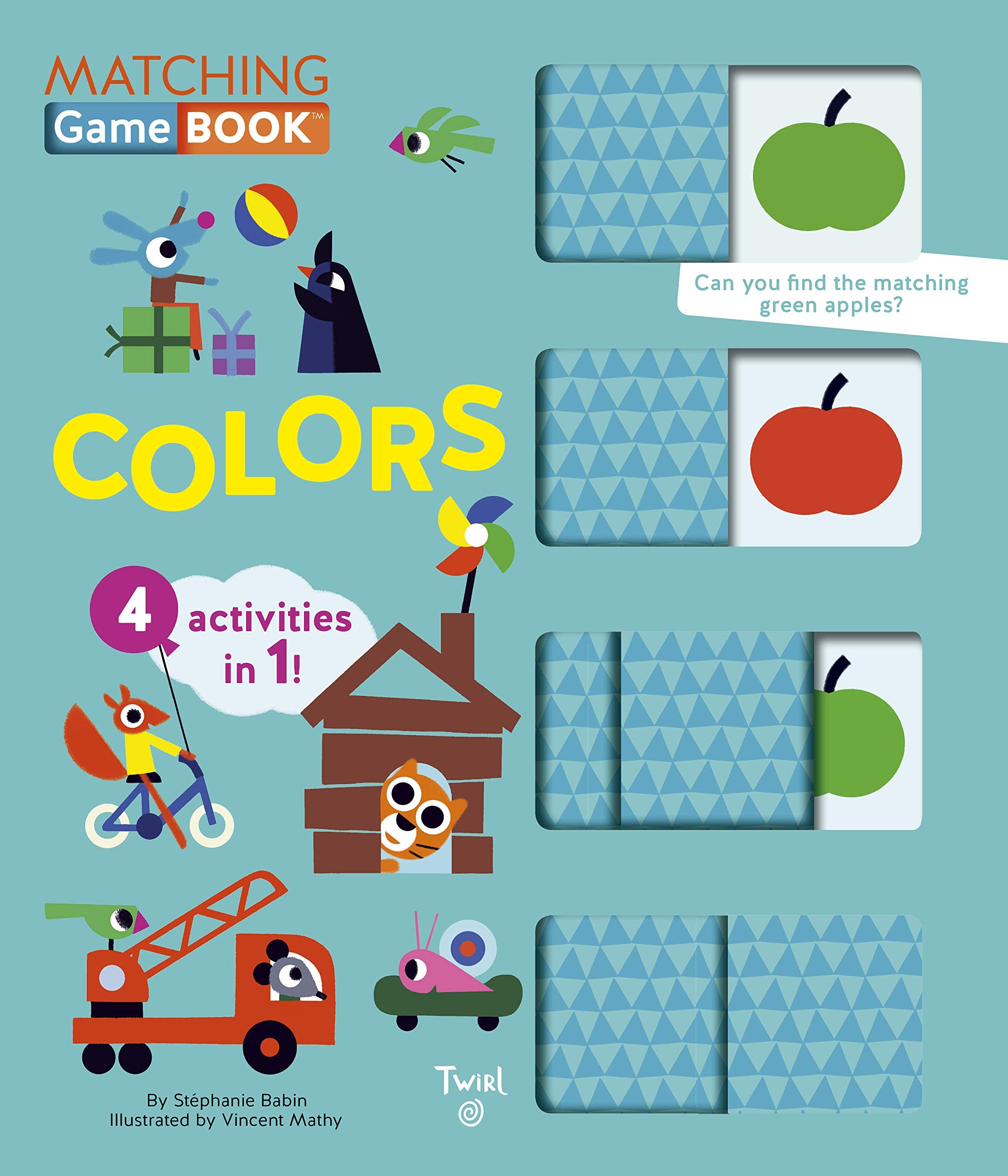 Colors Matching Game Book: 4 Activities In 1! (Matching Game Books, 3)