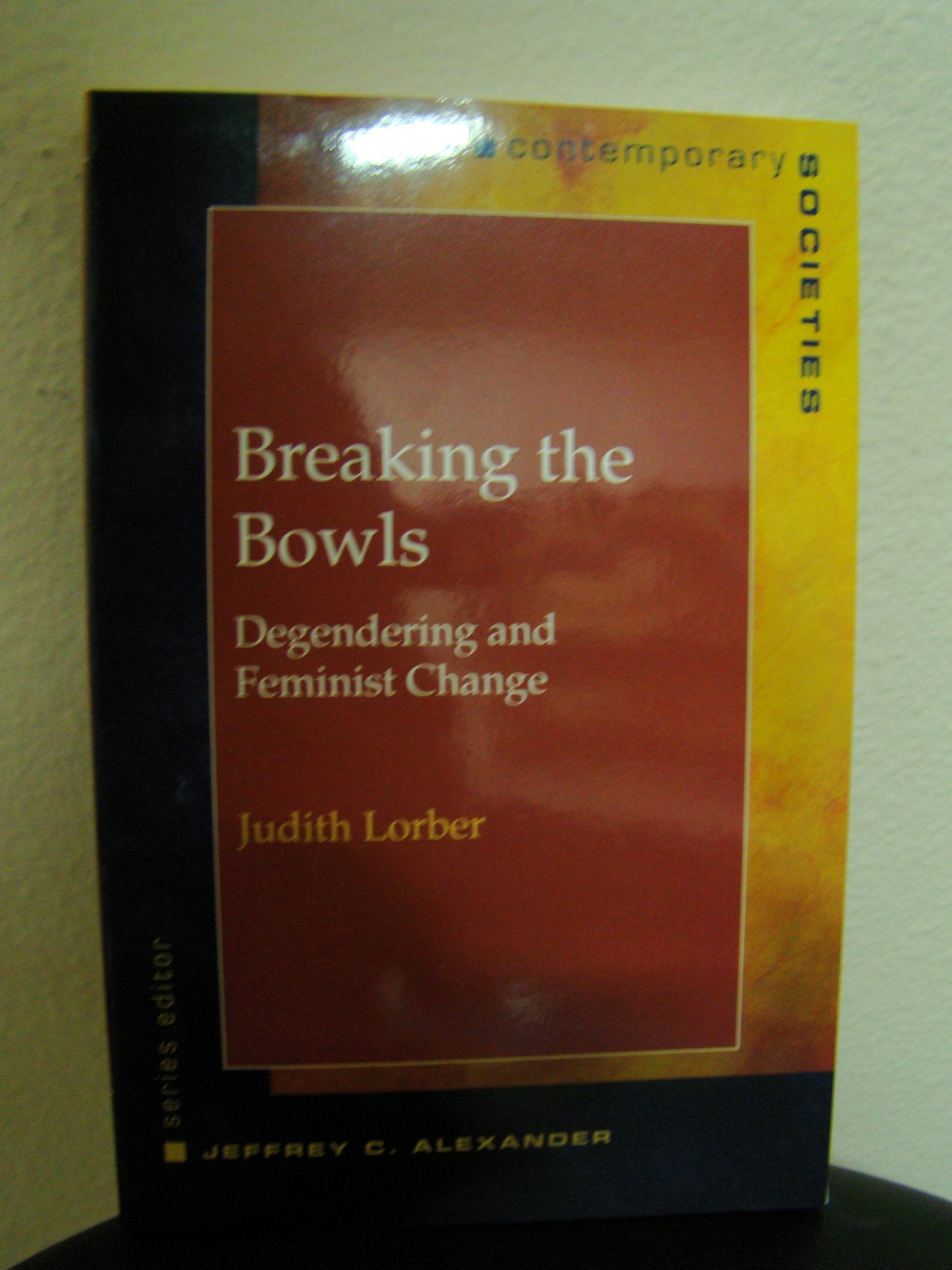 Breaking the Bowls: Degendering and Feminist Change (Contemporary Societies Series),Used