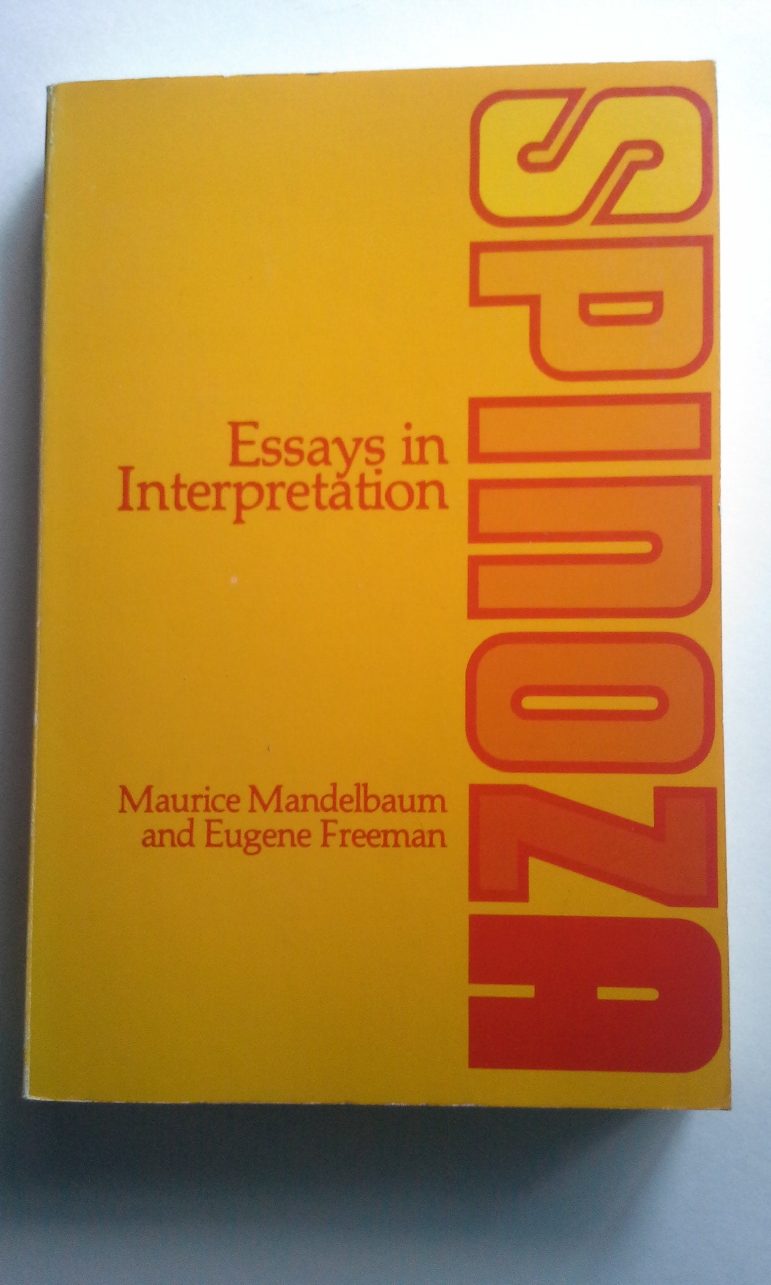 Spinoza: Essays in Interpretation,Used