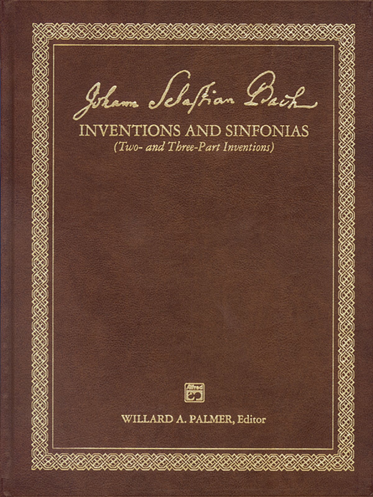 Bach 2 & 3 Part Inventions: Leather Bound Book (Alfred Masterwork Edition),Used