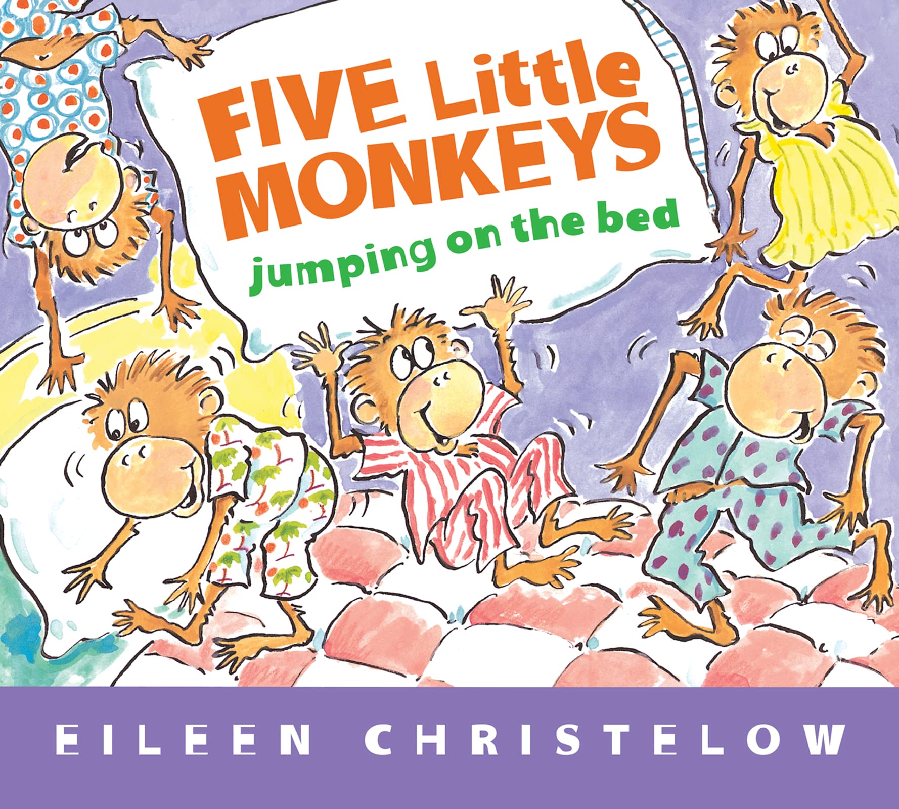 Five Little Monkeys Jumping on the Bed Padded Board Book (A Five Little Monkeys Story),Used
