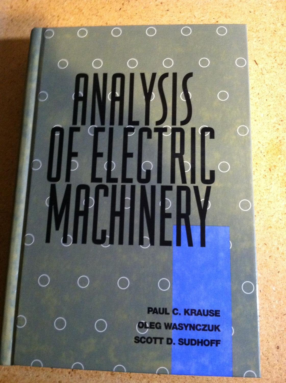 Analysis Of Electric Machinery (Ieee Press Series On Power Engineering),Used