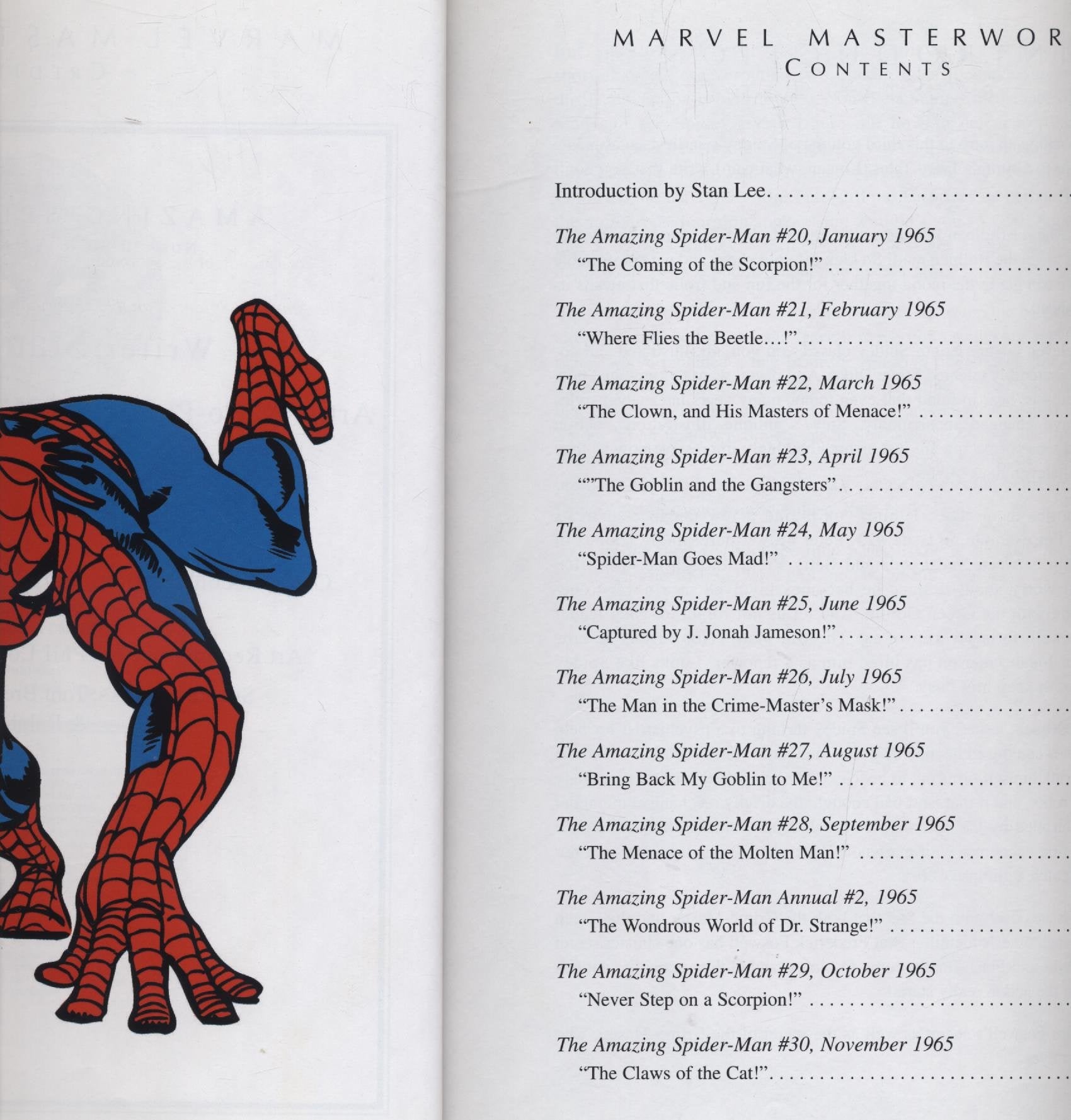 Marvel Masterworks Presents The Amazing Spiderman Volume 3 (Nos. 2030&Annual No. 2),Used