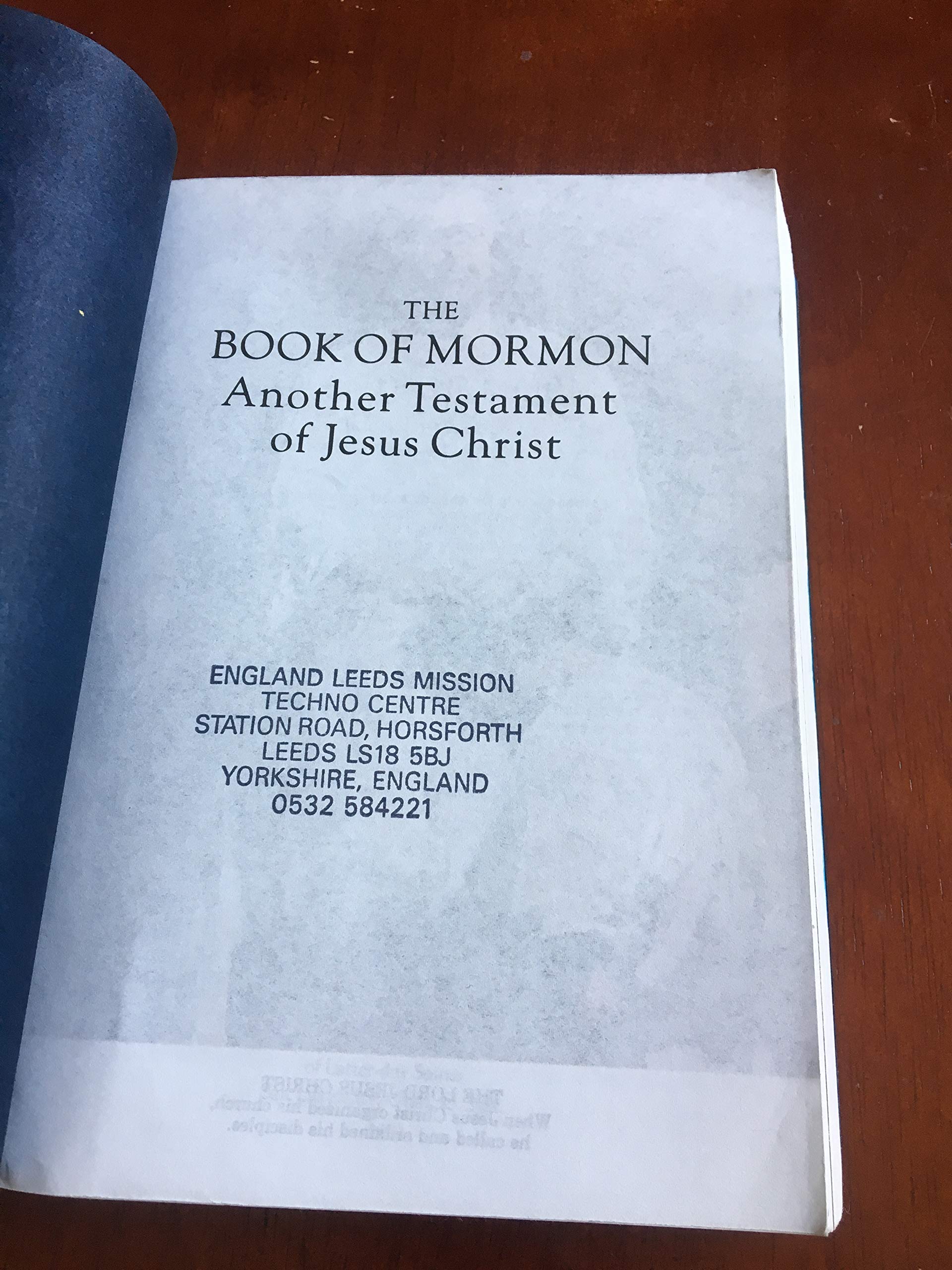 The Book Of Mormon: Another Testament Of Jesus Christ,Used