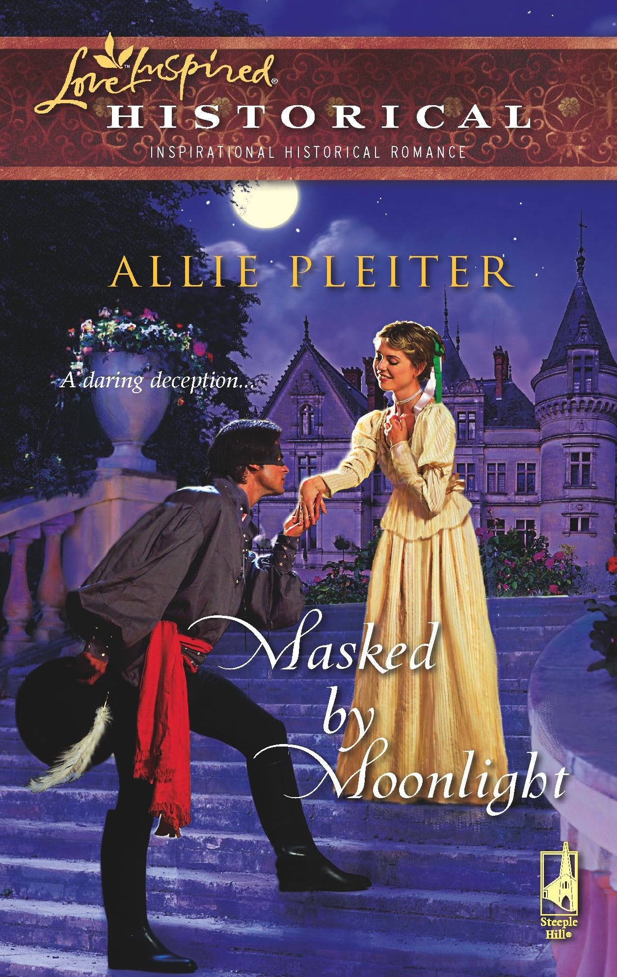 Masked by Moonlight (Steeple Hill Love Inspired Historical #9),Used