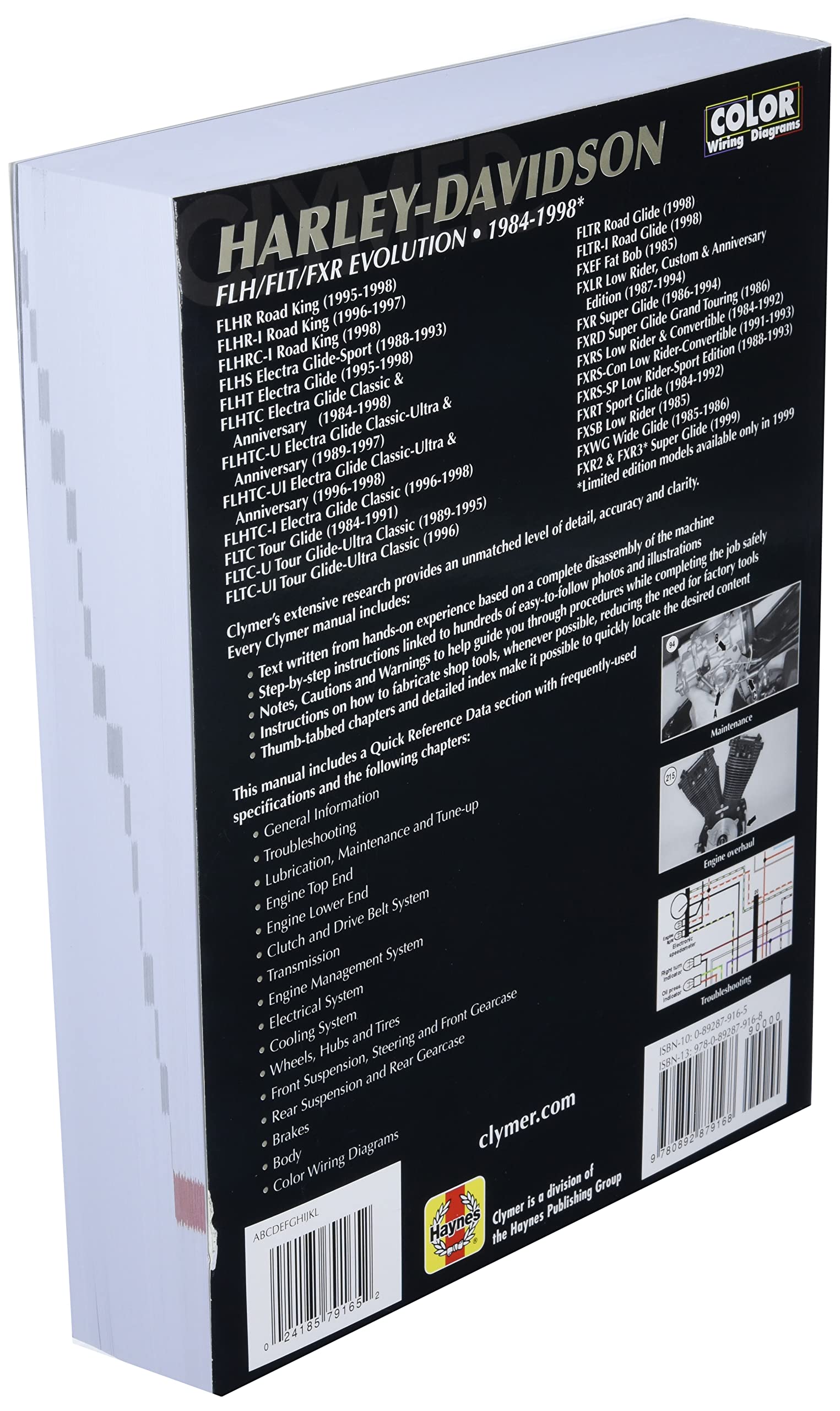 Harleydavidson Road King, Electra, Tour Glide, Low Rider Motorcycle (19841998),Used