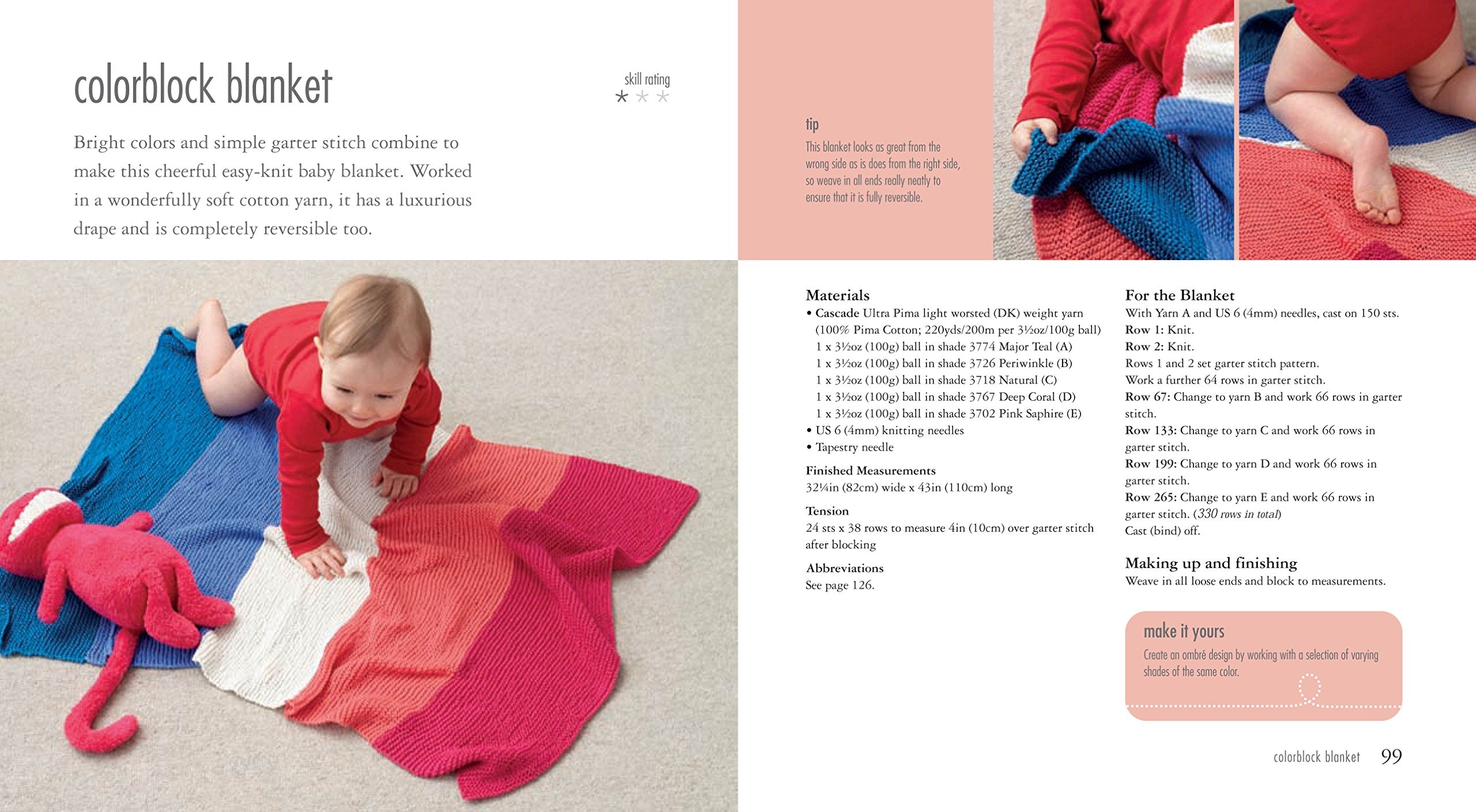 35 Knitted Baby Blankets: For the nursery, stroller, and playtime,Used
