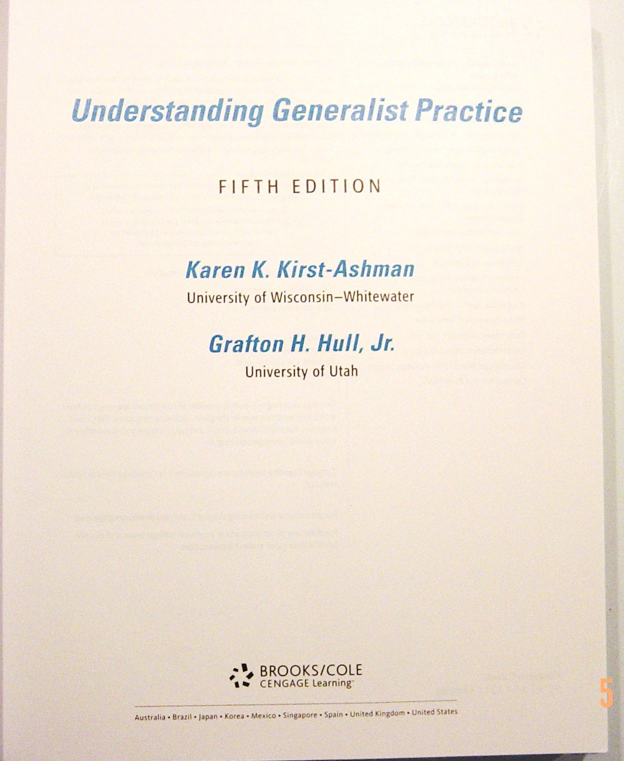 Understanding Generalist Practice,Used