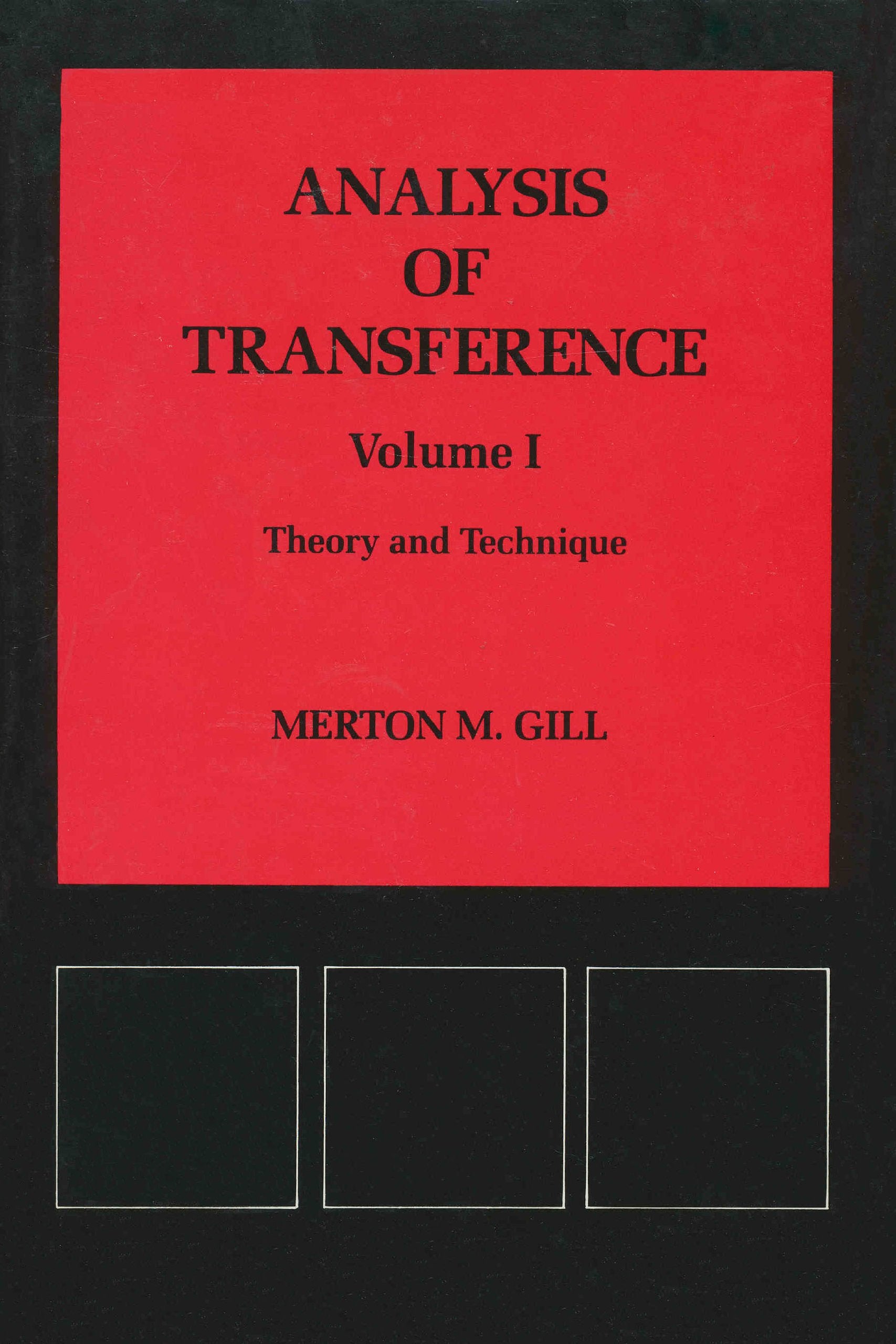 Analysis of Transference, Volume I: Theory and Technique,Used