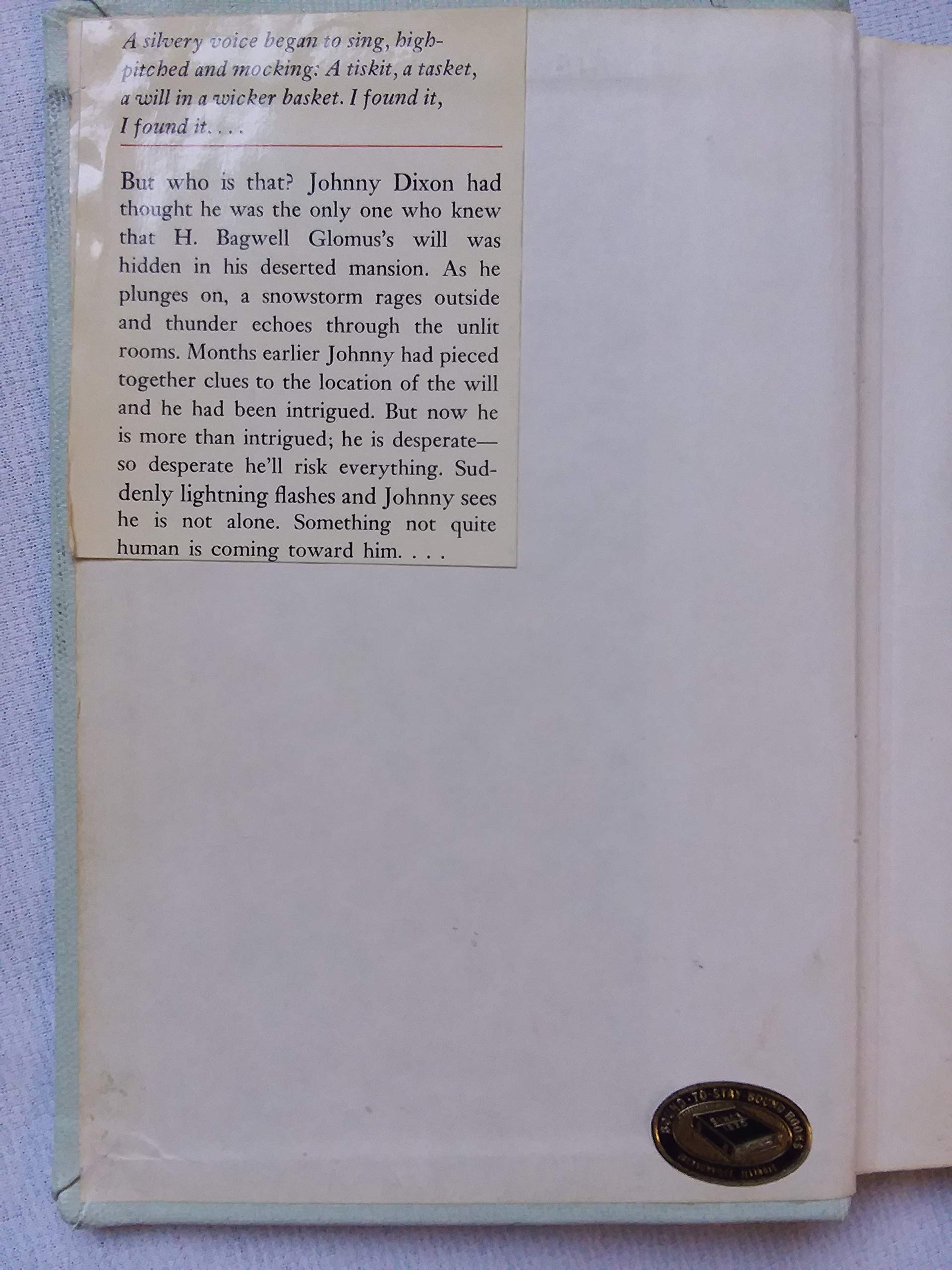The Mummy, the Will, and the Crypt: Library Edition (Johnny Dixon),Used