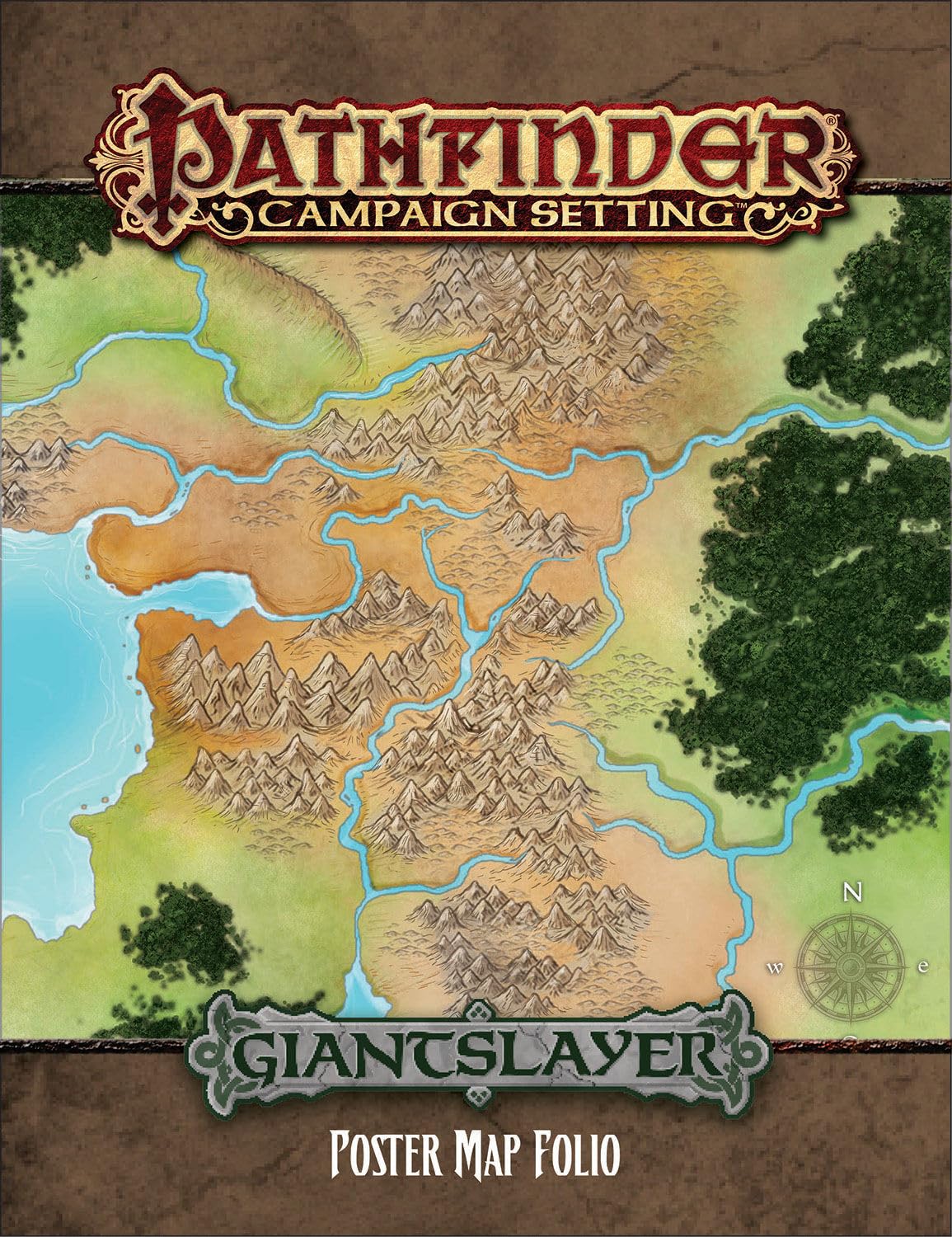 Pathfinder Campaign Setting: Giantslayer Poster Map Folio,Used