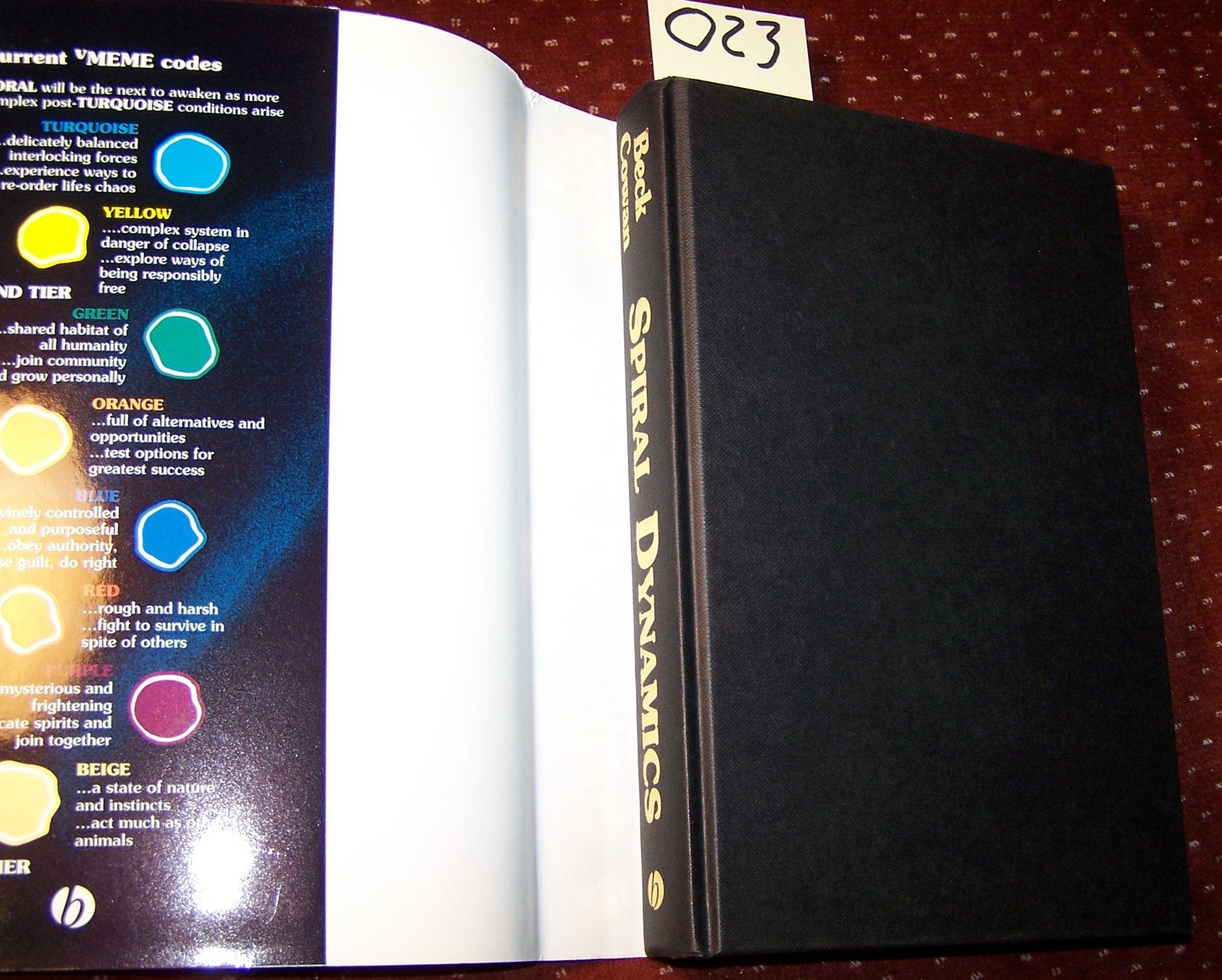 Spiral Dynamics: Mastering Values, Leadership and Change (Developmental Management),Used