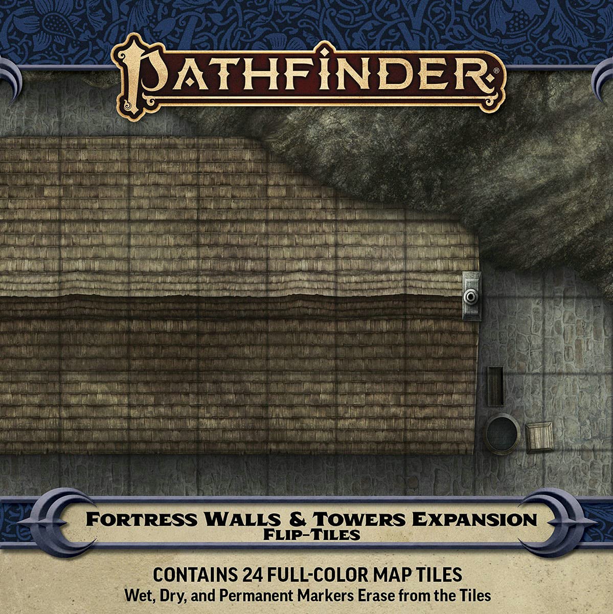 Pathfinder FlipTiles: Fortress Walls & Towers Expansion,Used