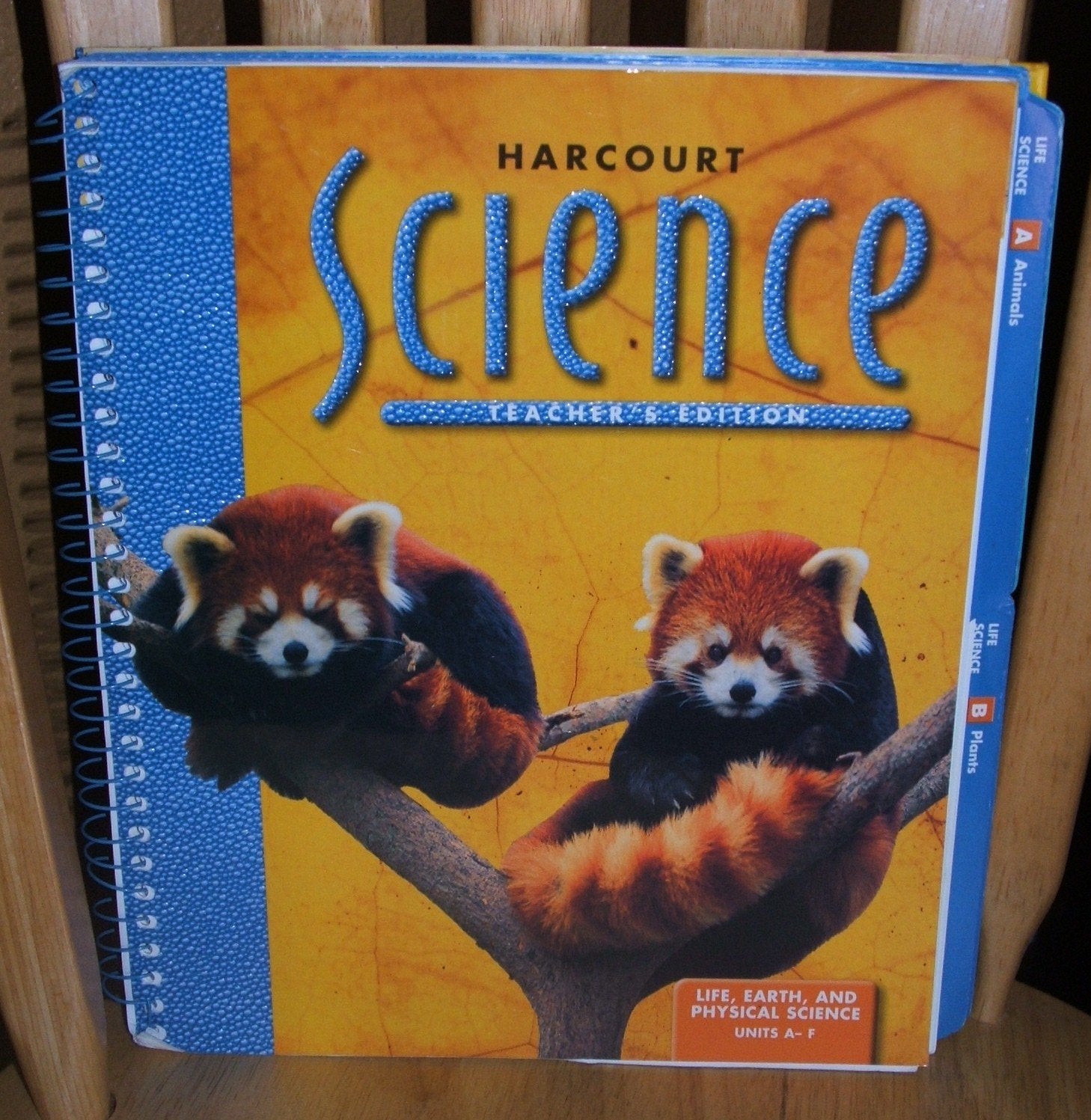 Harcourt Science: Life, Earth, and Physical Science, Units AF, Teacher's Edition,Used