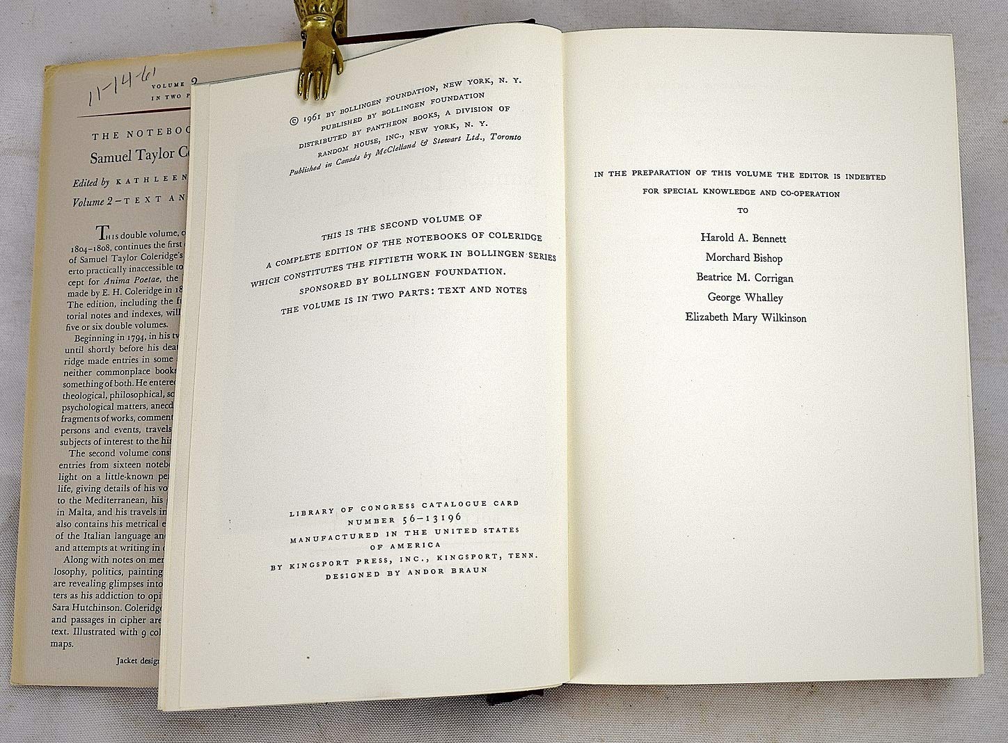 The Notebooks of Samuel Taylor Coleridge, Volume 2 : 18041808,Used