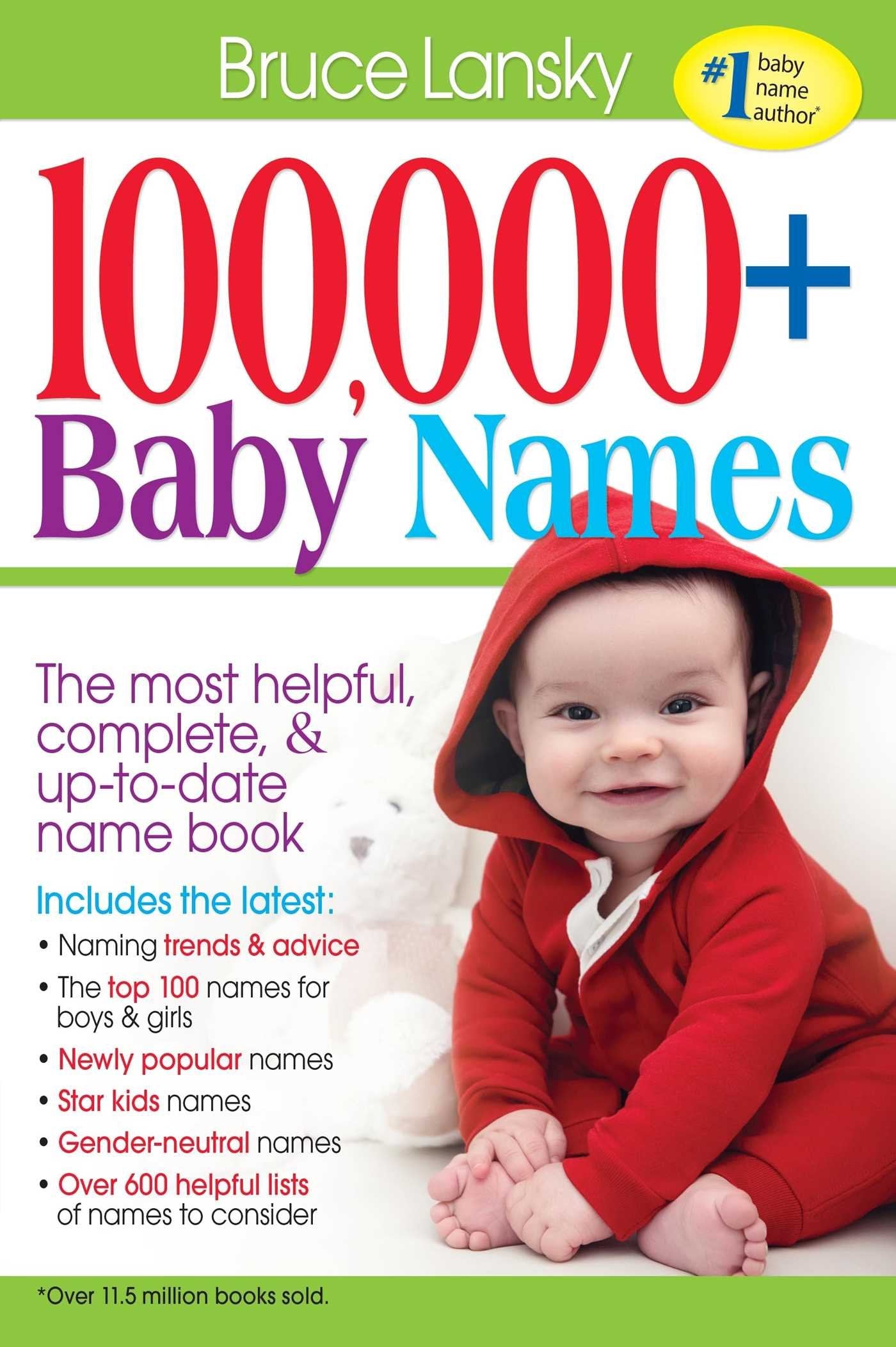 100,000 + BABY NAMES:The Most Complete Baby Name Book,Used